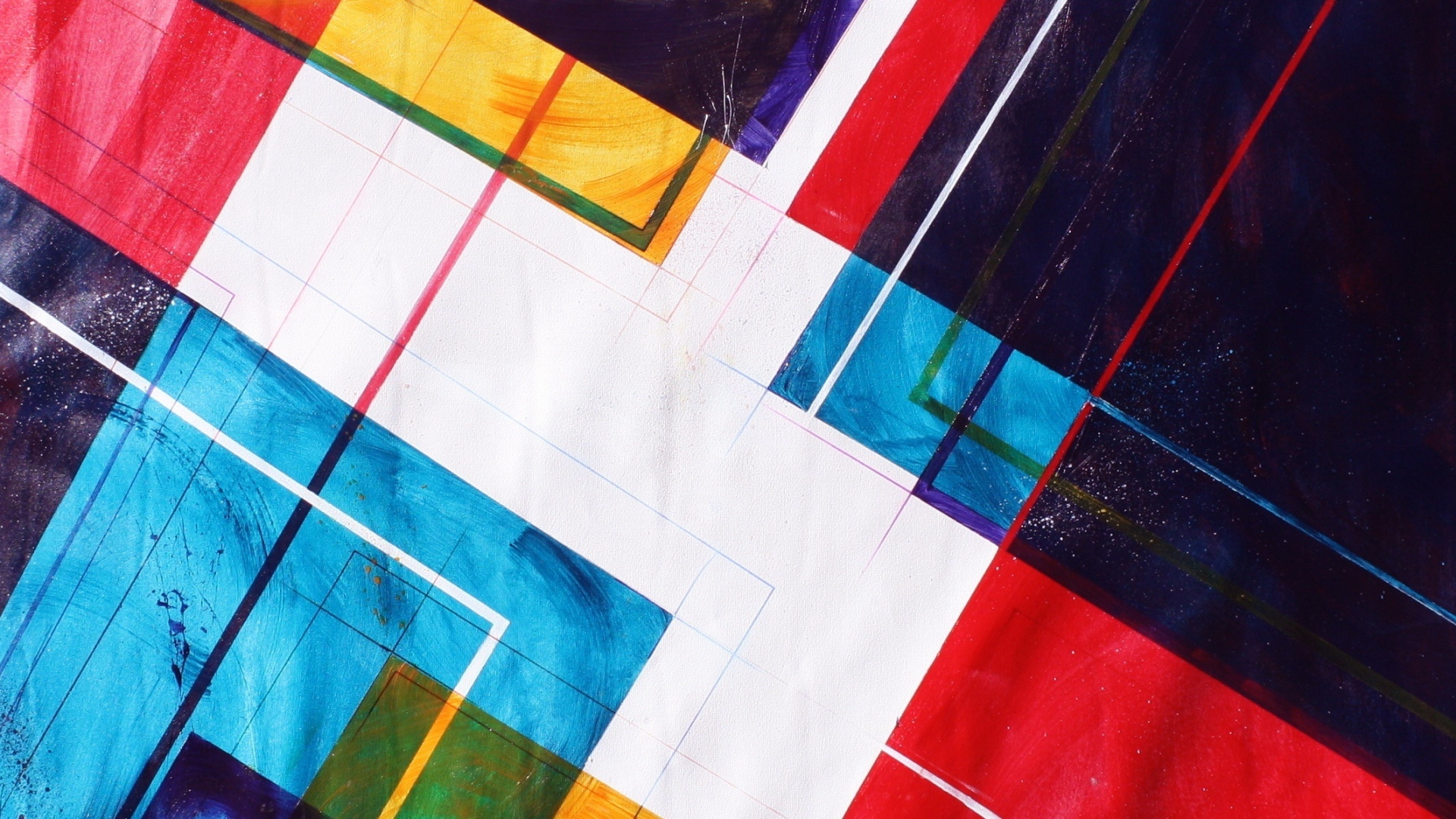 Photo free wallpaper colorful stripes, geometric shapes, squares