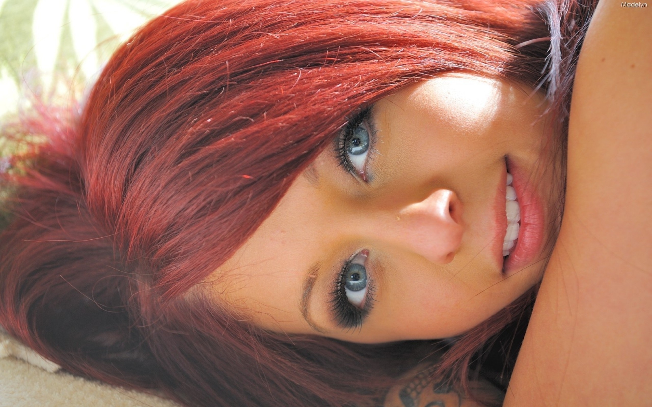 Photo free lips, face, human hair color