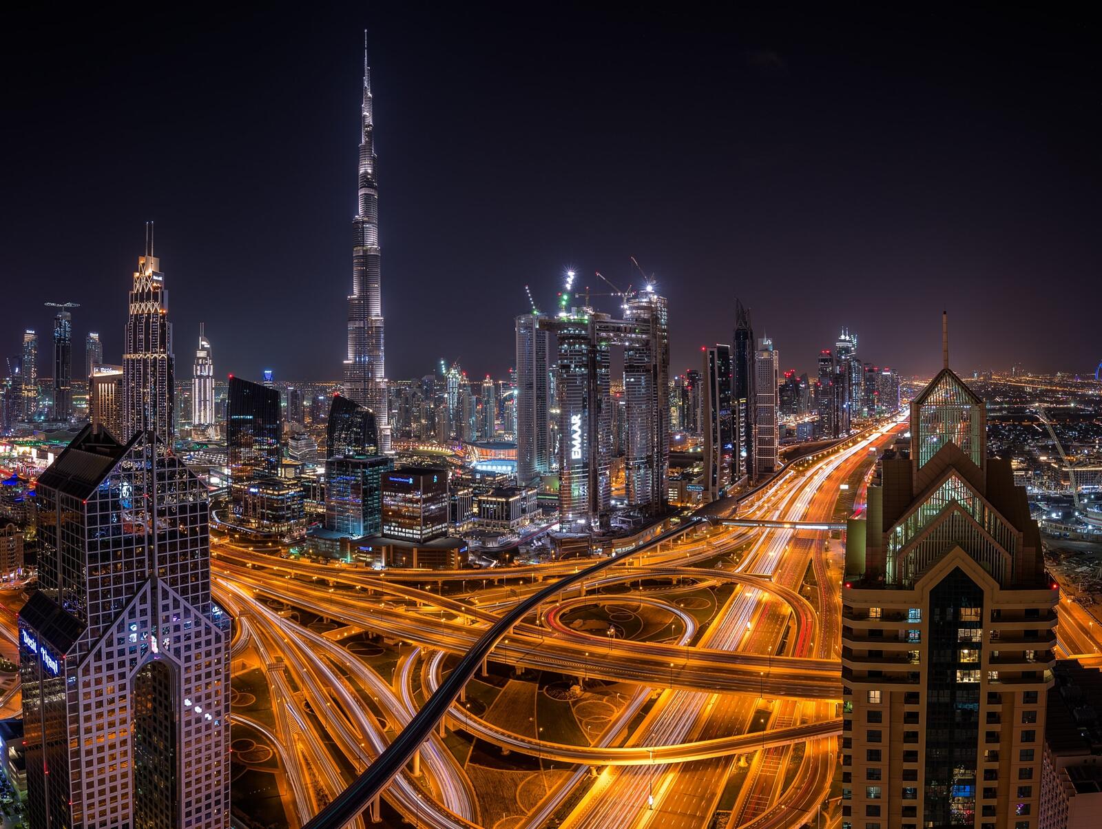 Обои United Arab Emirates Skyscrapers город на рабочий стол