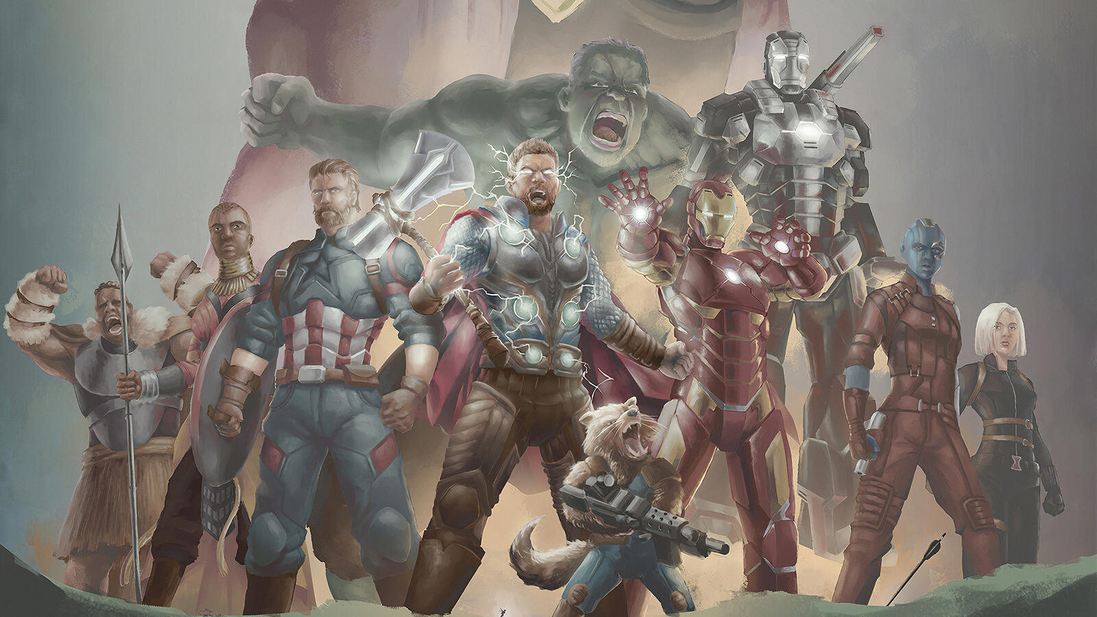 Wallpapers Avengers artwork art on the desktop