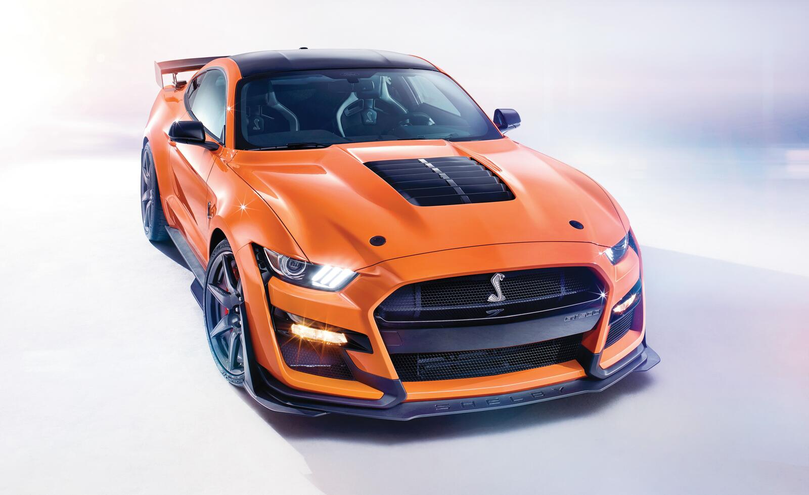 Wallpapers Ford Mustang cars orange car on the desktop