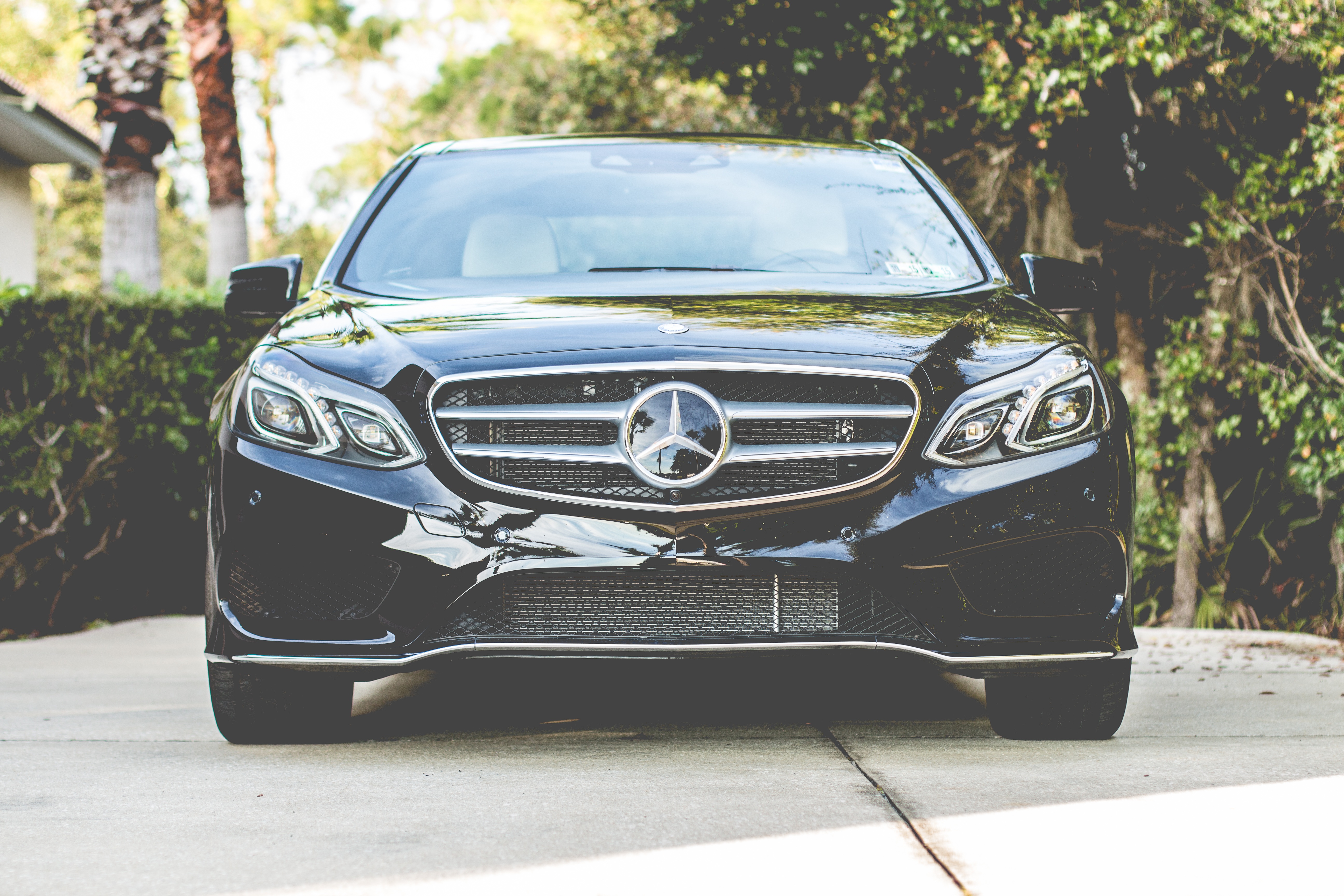 Фото бесплатно черная машина, Mercedes Benz, логотип