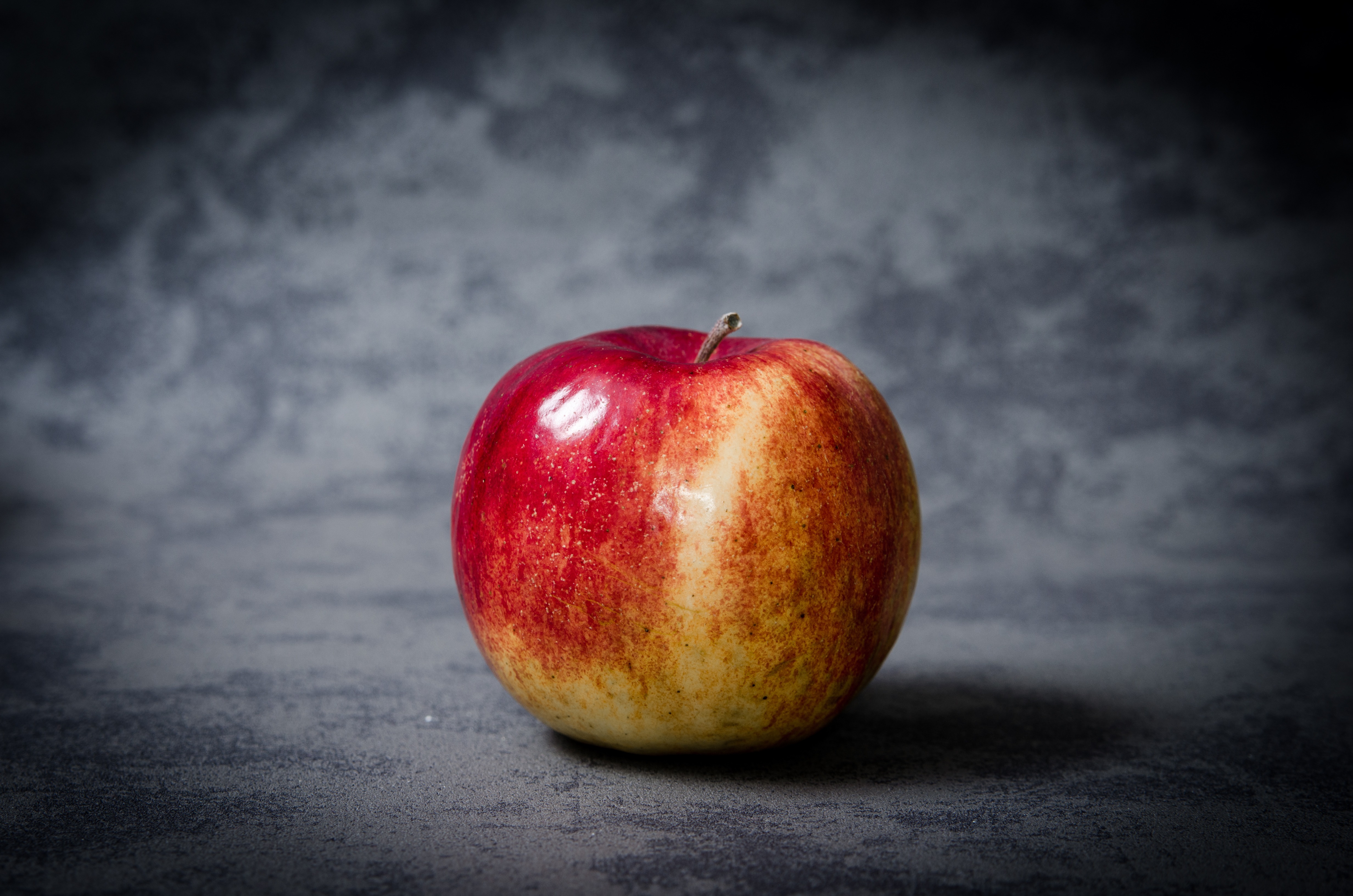 Photo free apple, gray background, fruits