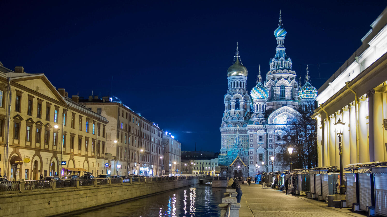 Обои Церковь Спаса-на-Крови Санкт-Петербург город на рабочий стол
