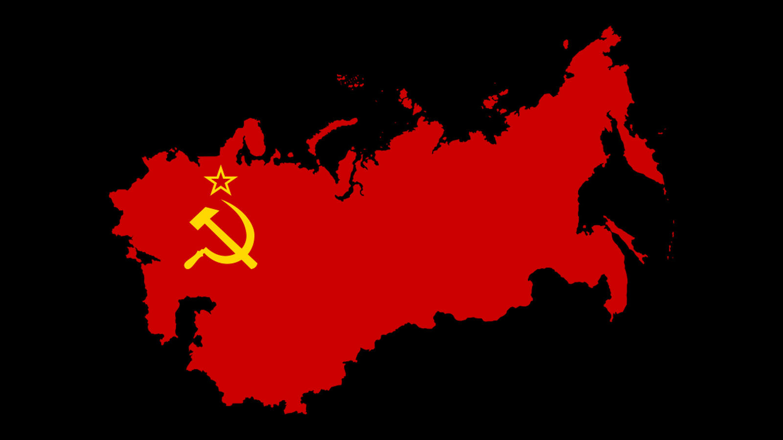 Wallpapers map USSR sickle on the desktop