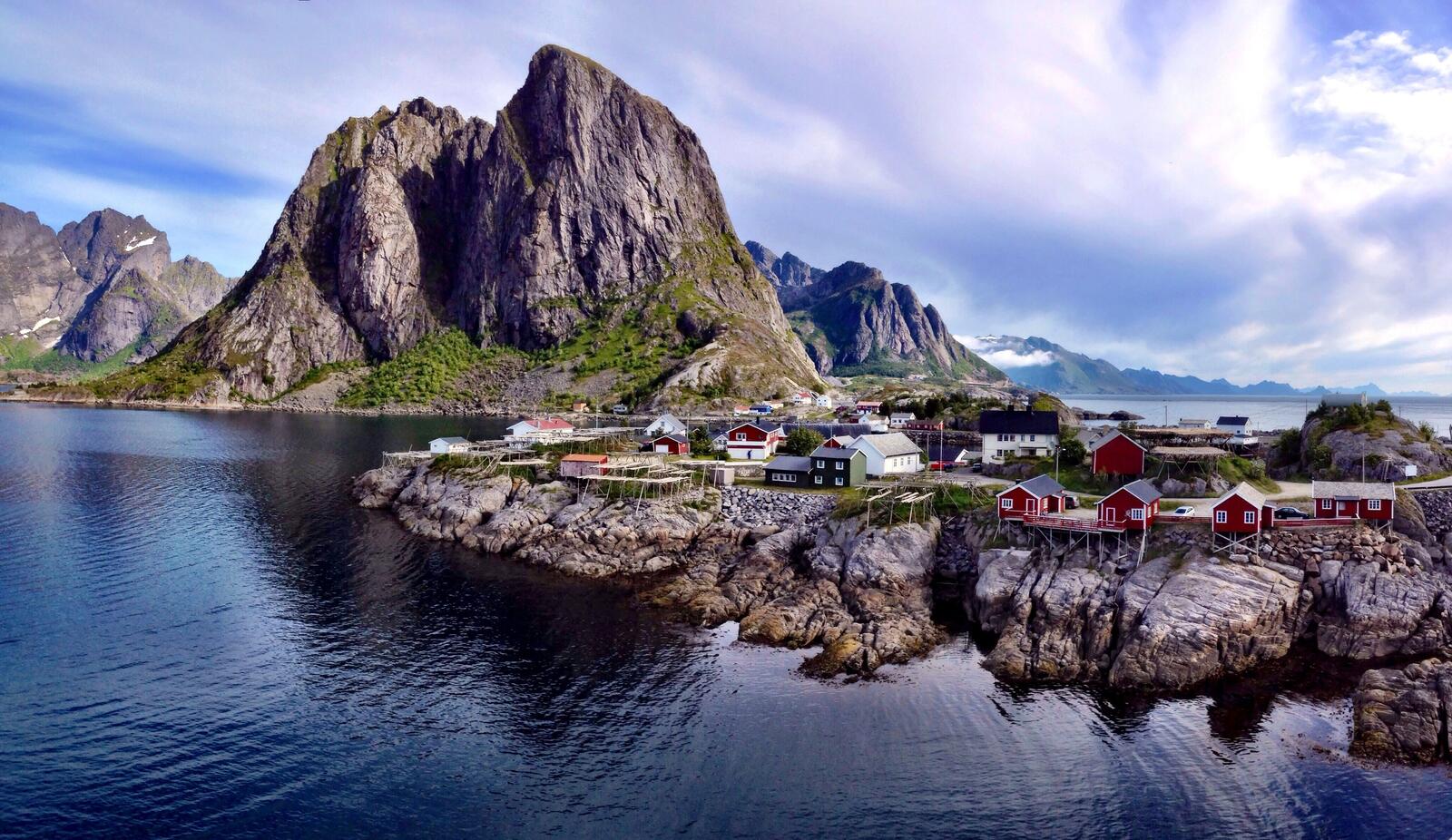 Обои Норвегия Лофотенские острова Reine на рабочий стол