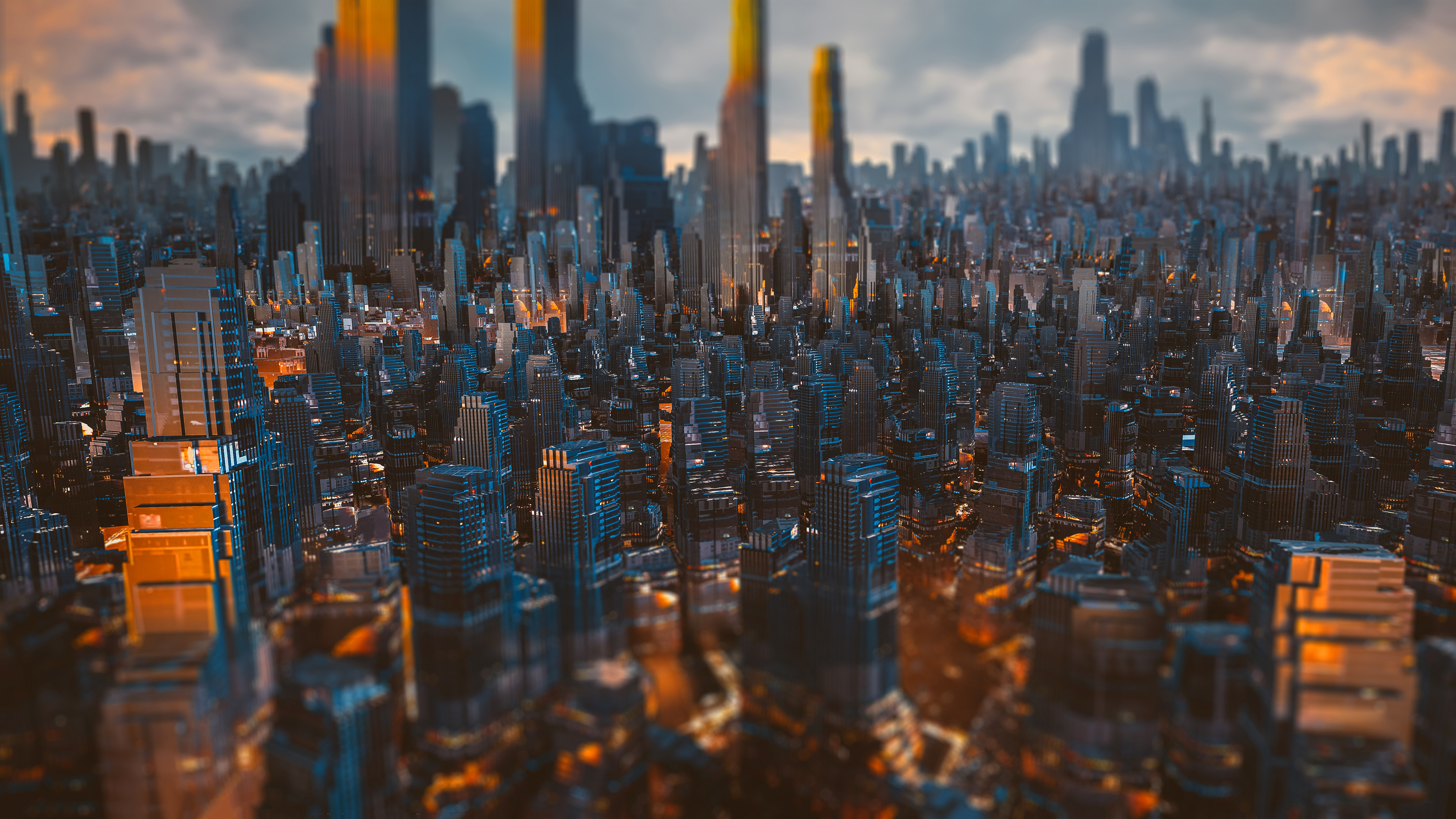Wallpapers city building skyscrapers on the desktop