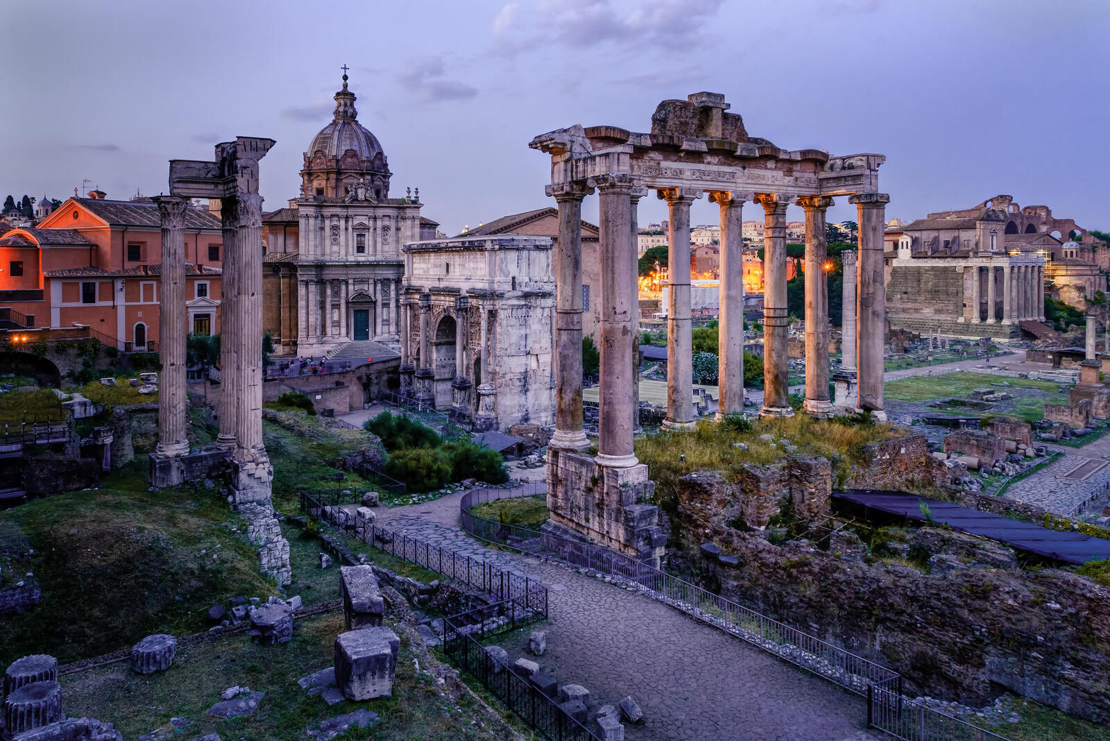 Wallpapers twilight Italy Rome on the desktop