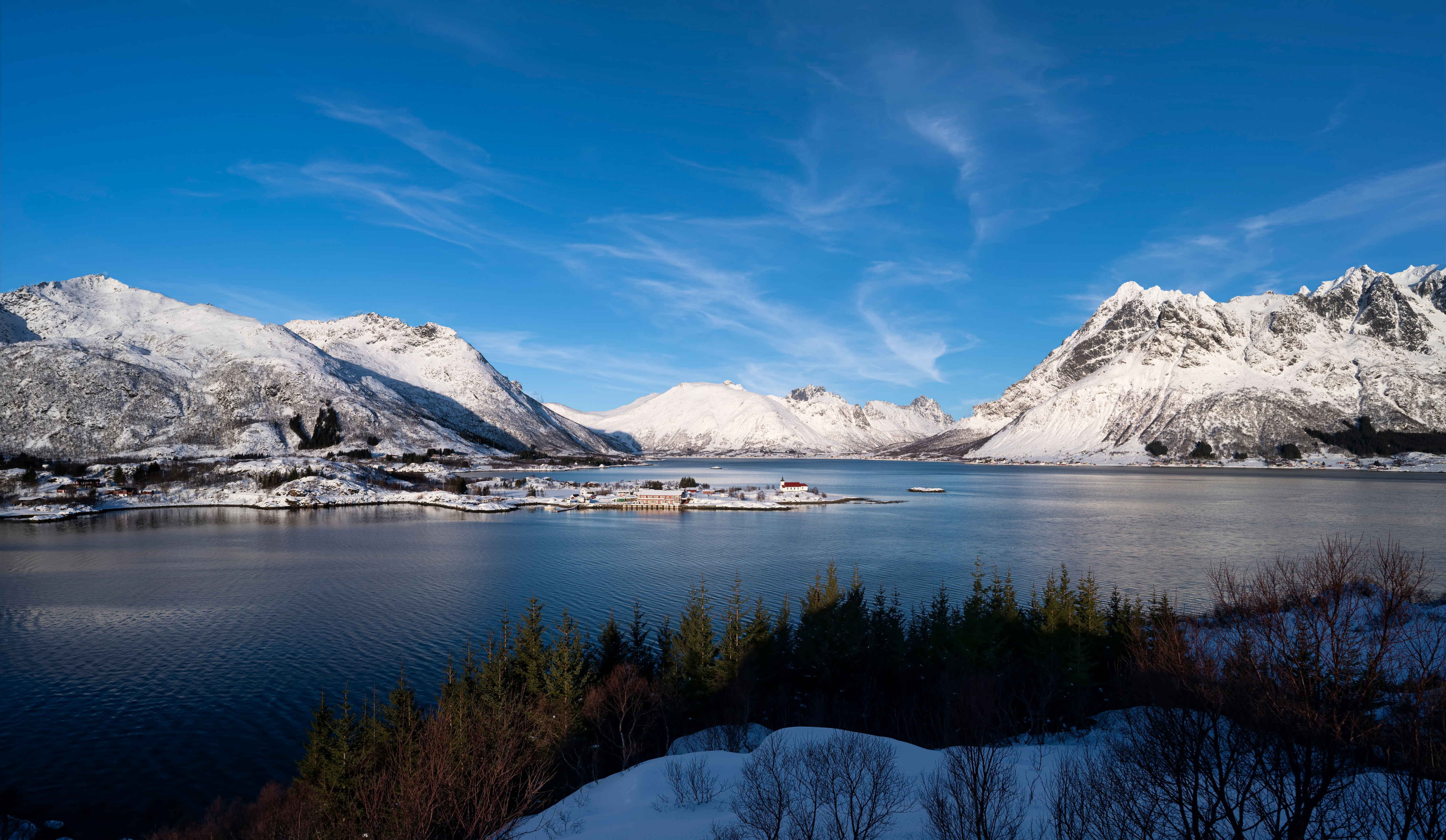 Фото бесплатно Норвегия, фьорд, горы