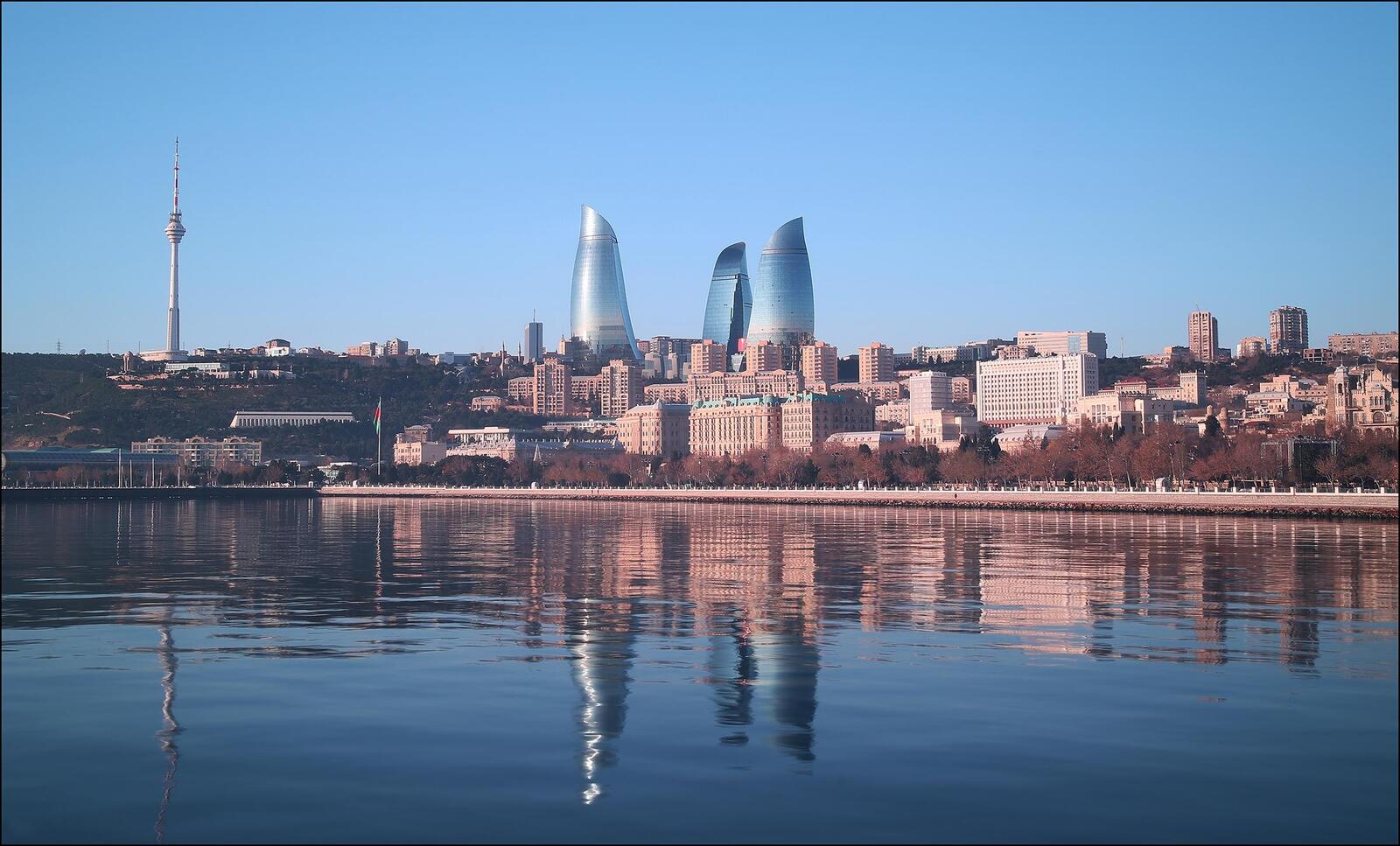 Обои Панорама Баку Азербайджан на рабочий стол