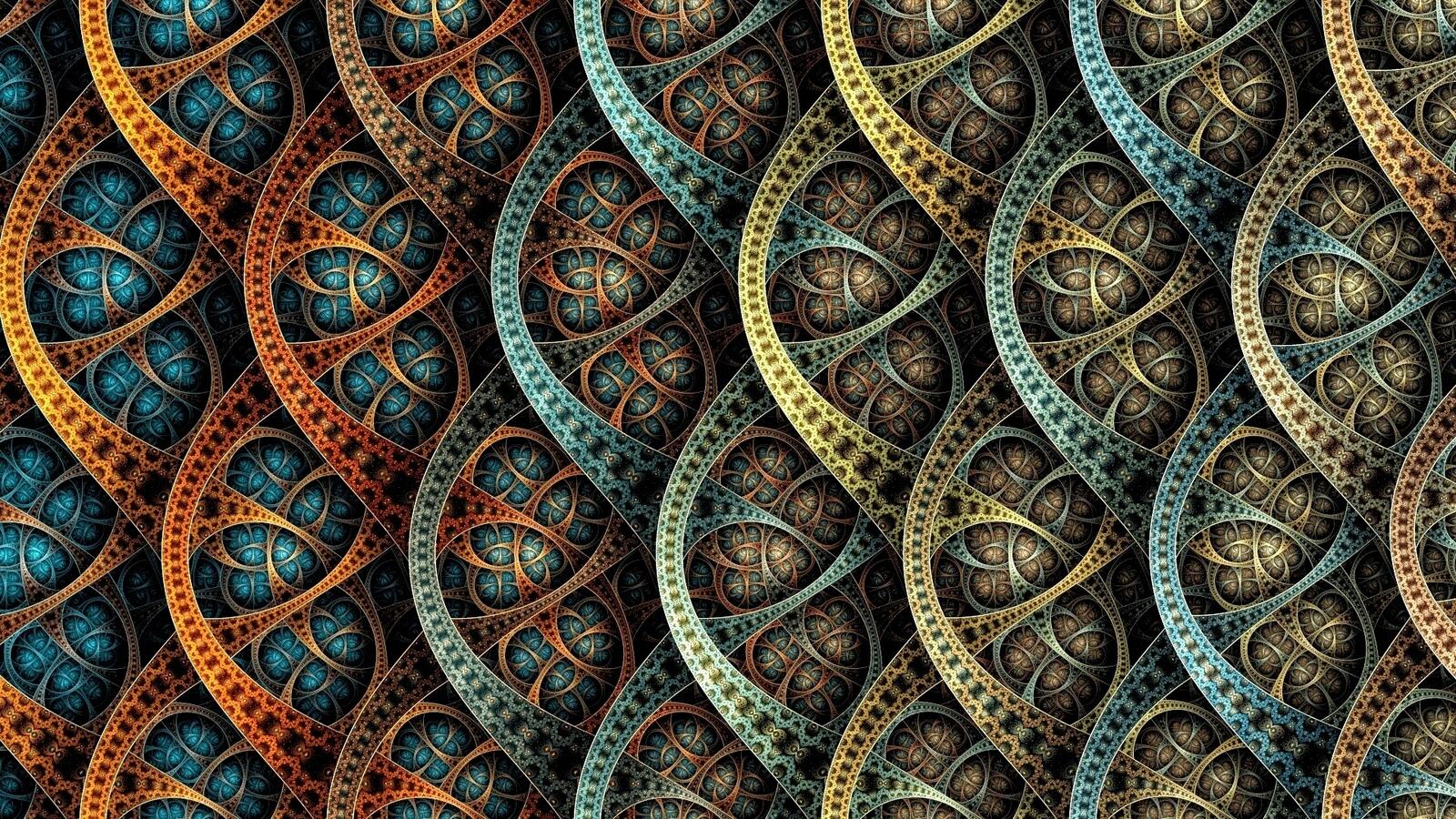 Wallpapers fractal geometry shapes on the desktop