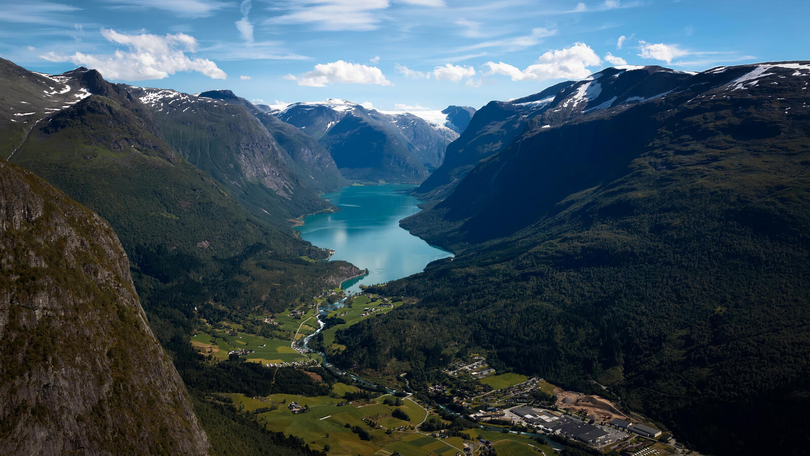 Обои горы Норвегии пейзажи фьорд на рабочий стол