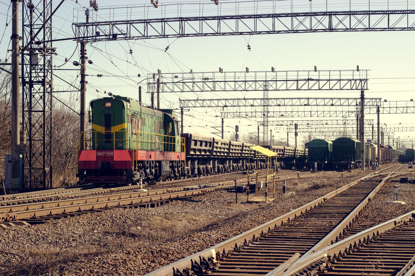 Wallpapers railway Russian train on the desktop