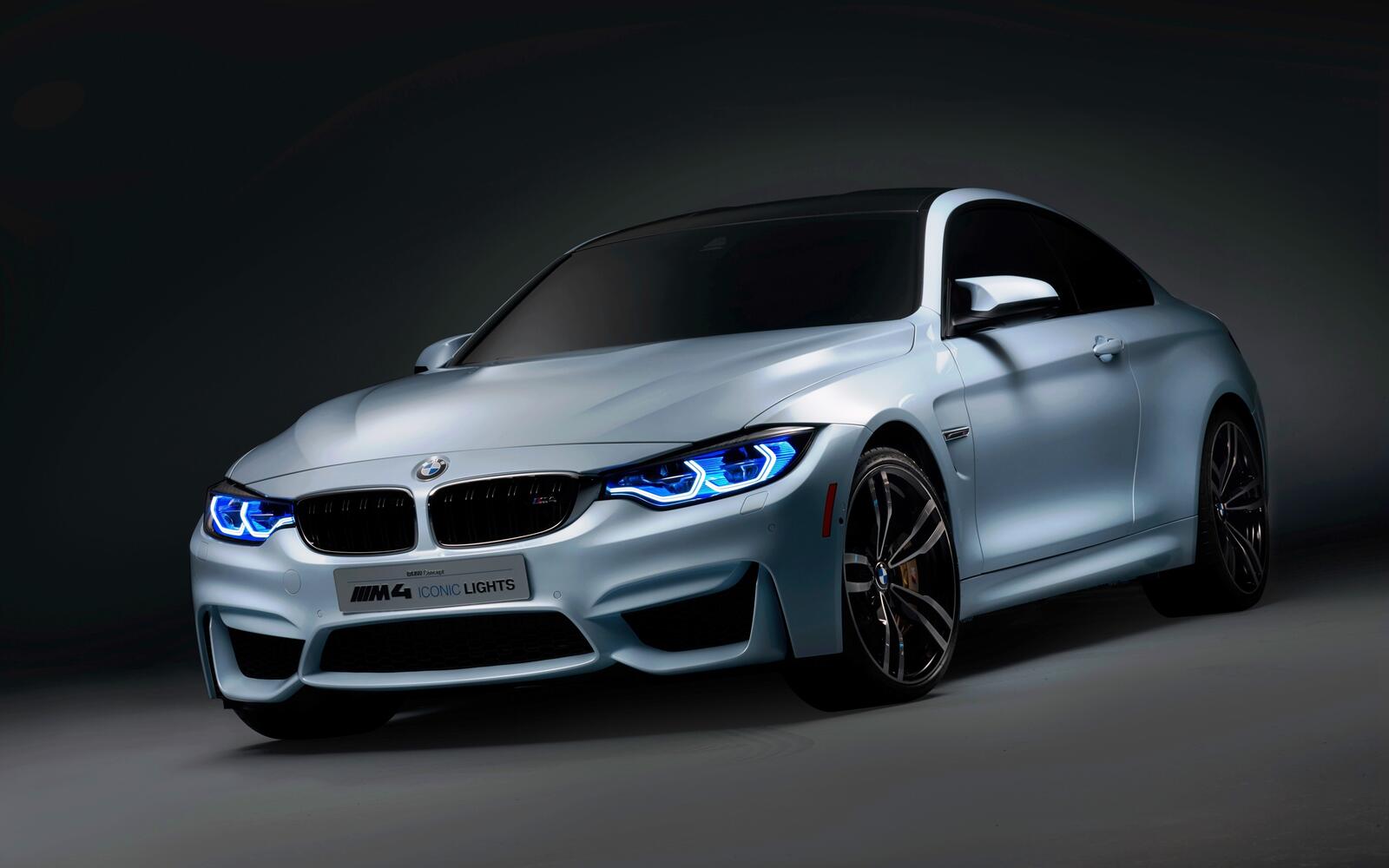 Wallpapers BMW M4 silver Front View on the desktop