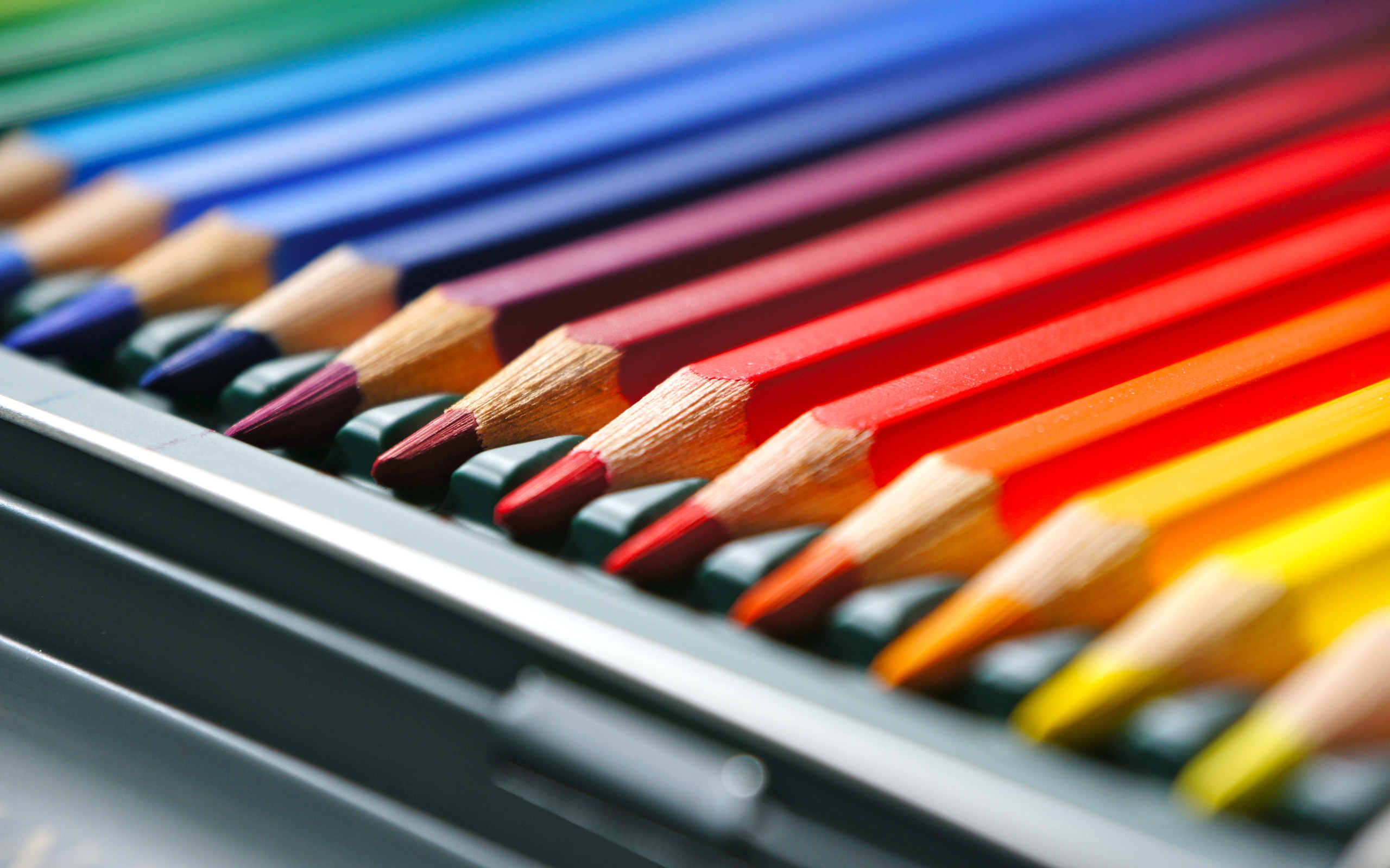 Wallpapers colorful pencils drawing on the desktop