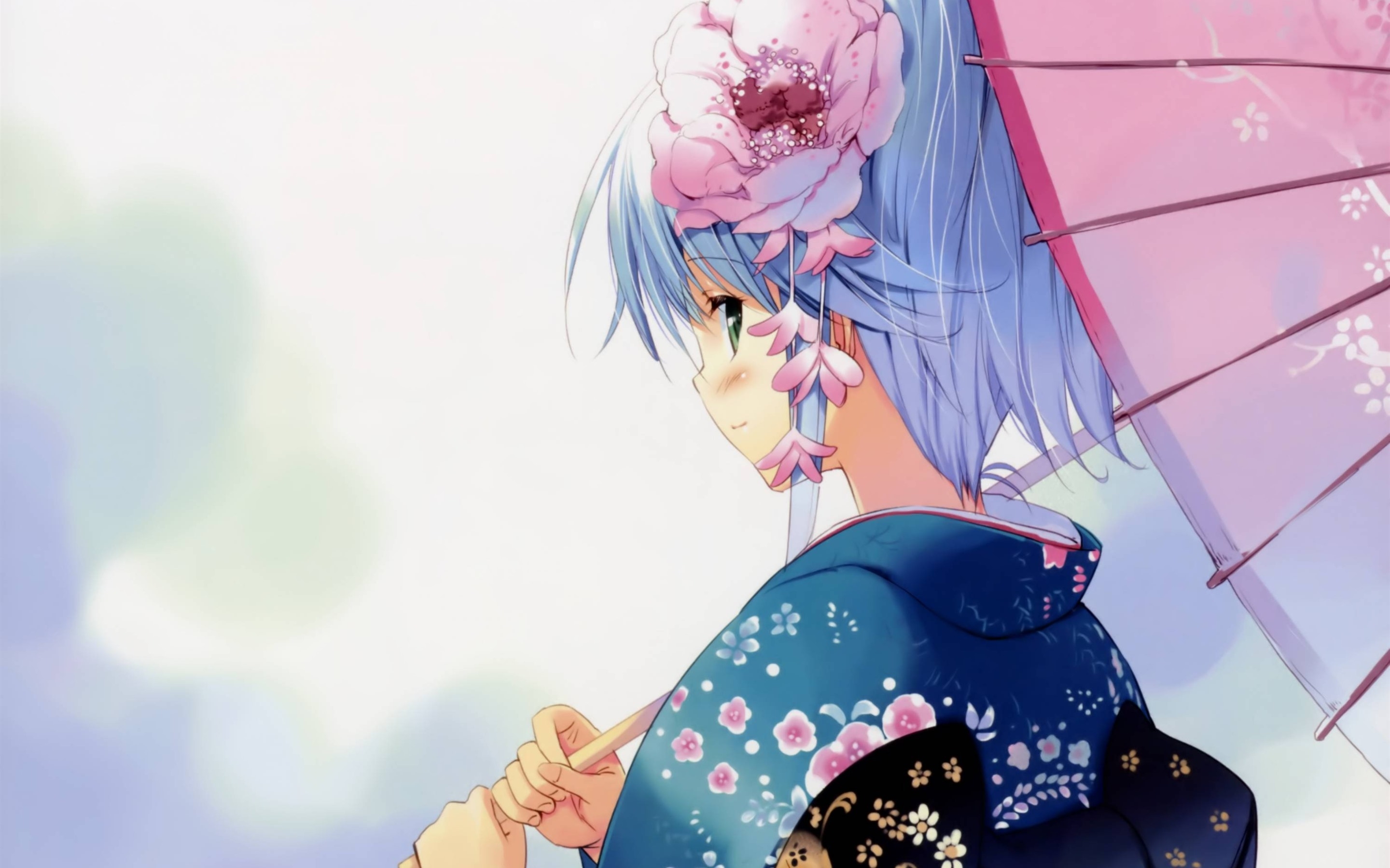 6. Anime Girl with Aqua Hair - wide 4