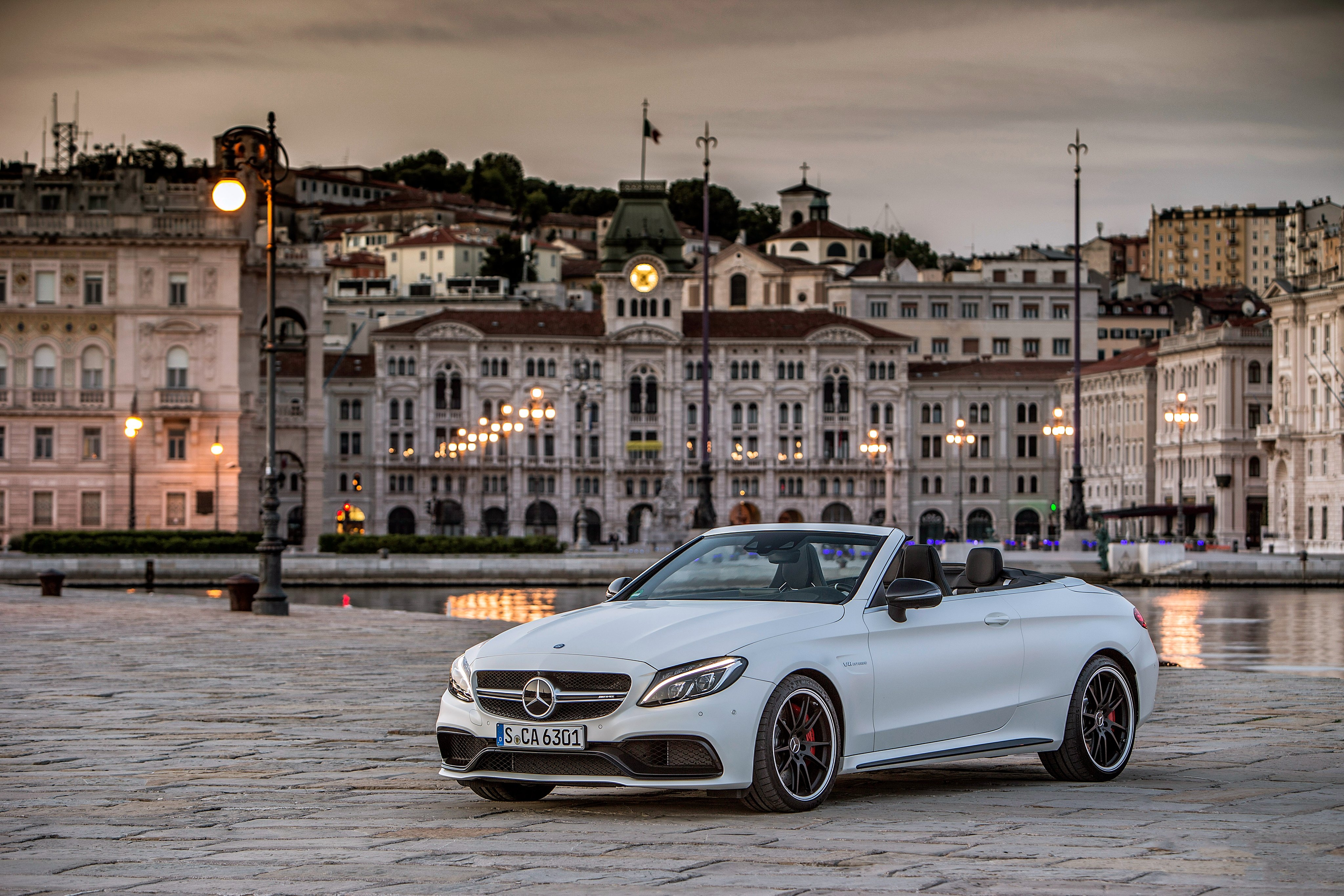 Wallpapers wallpaper mercedes amg c63s cabriolet cars side view on the desktop