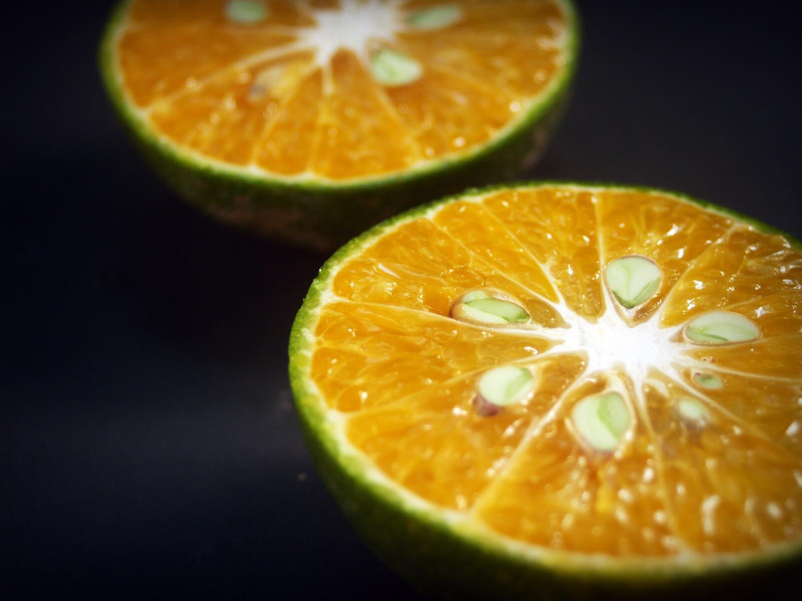 桌面上的壁纸橘色 种子 水果