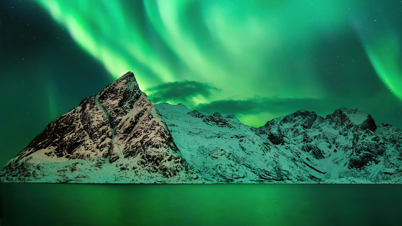Wallpapers mountains landscapes aurora on the desktop