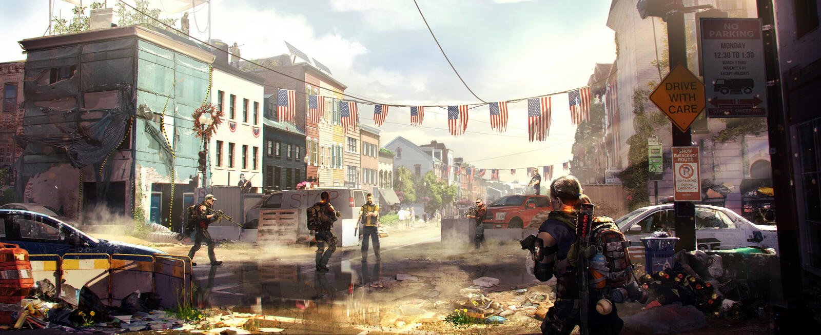 Wallpapers Tom Clancys The Division the 2018 Games games on the desktop