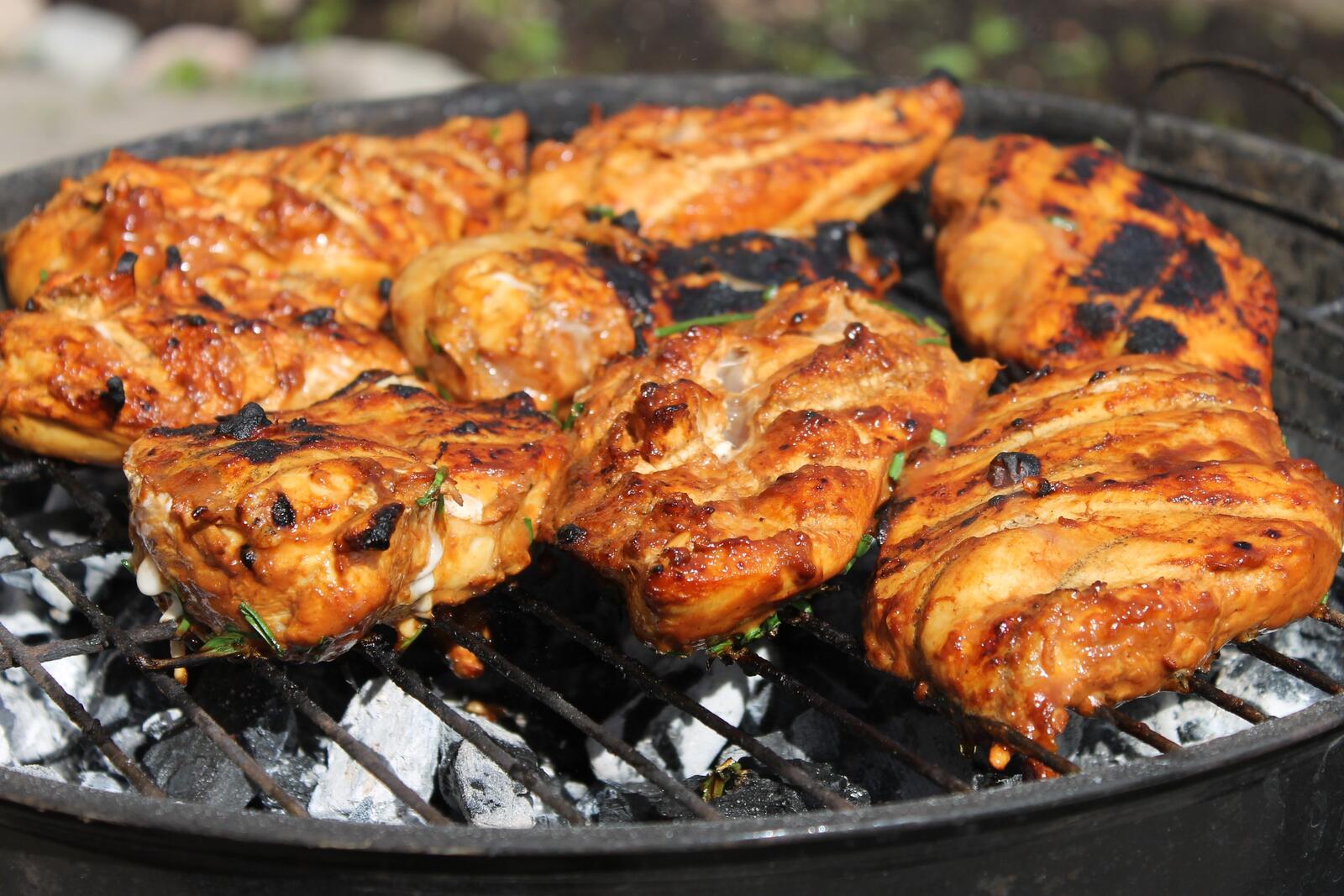 Wallpapers barbecue chicken meat on the desktop