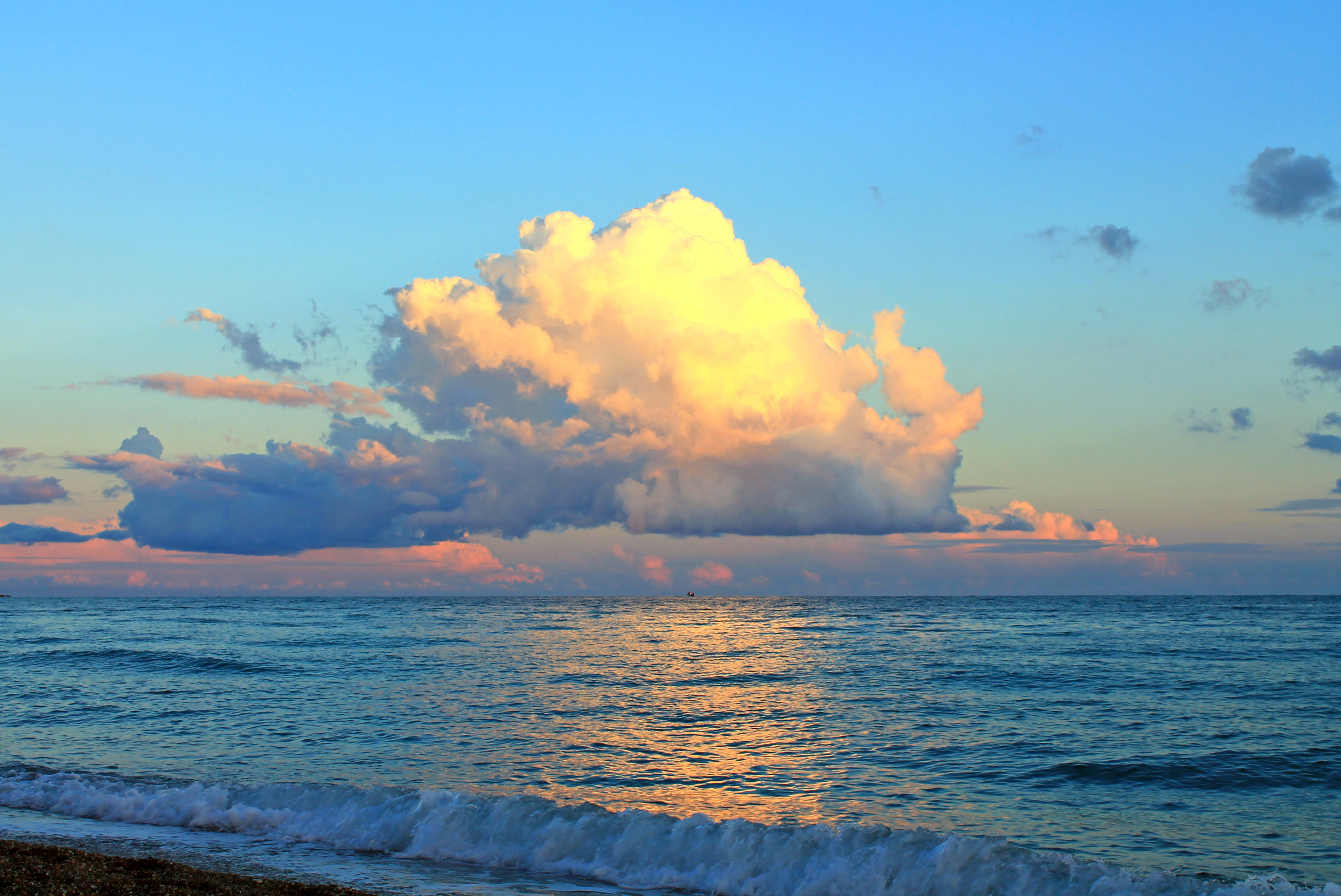 природа небо облака море без смс