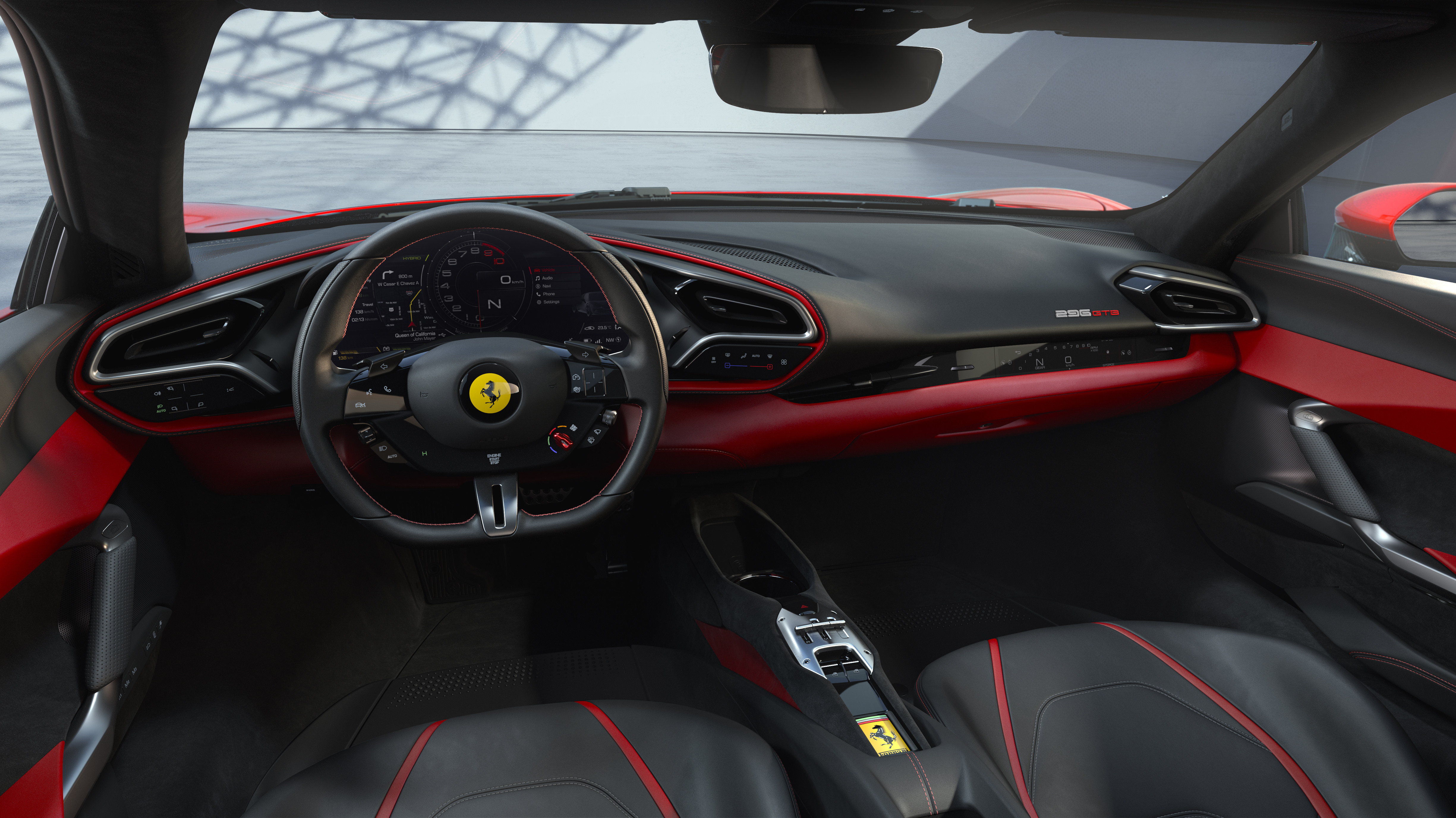 Фото бесплатно автомобиль, салон, Ferrari