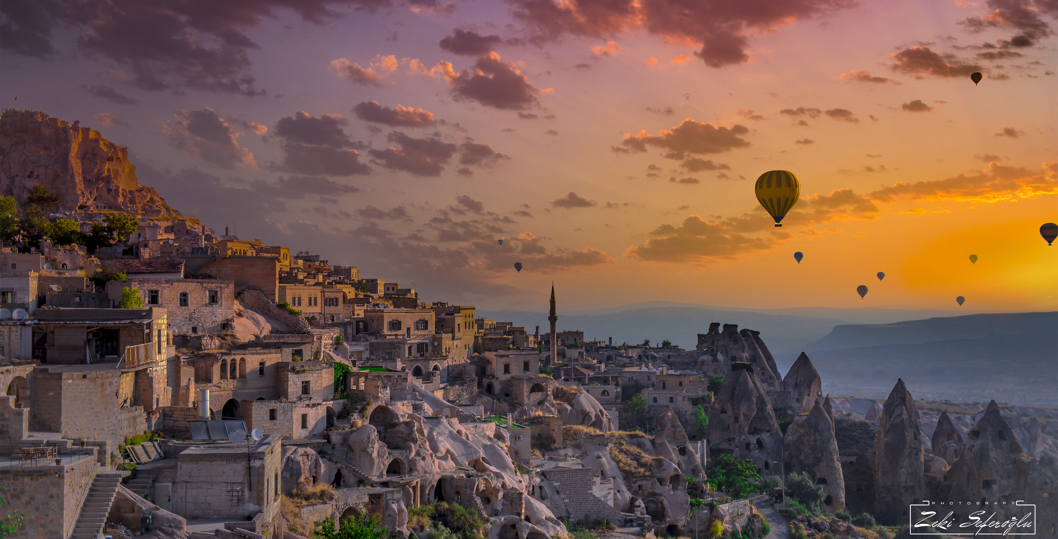 Wallpapers balloons Cappadocia landscapes on the desktop