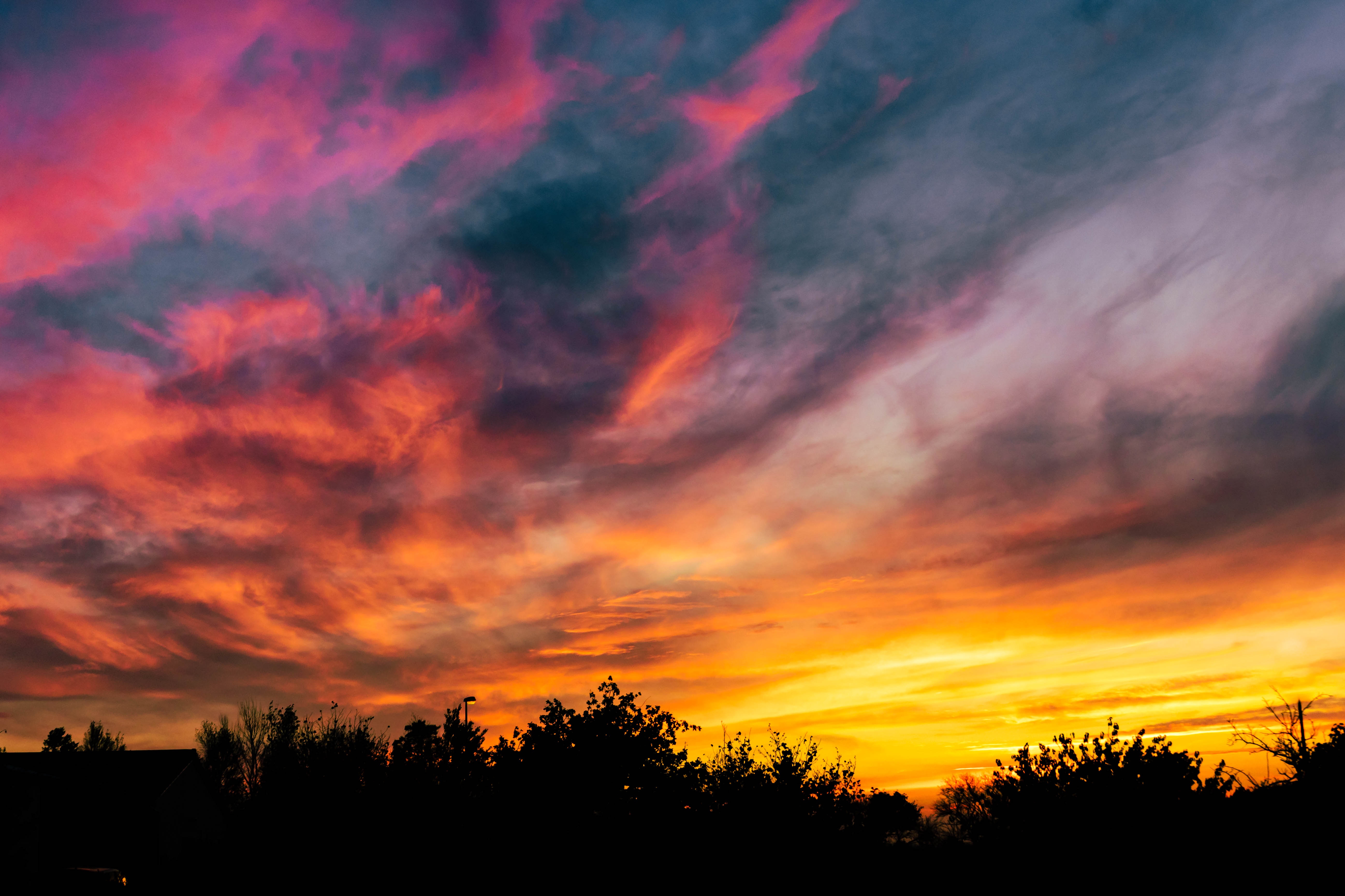 Бесплатное фото Красочный закат