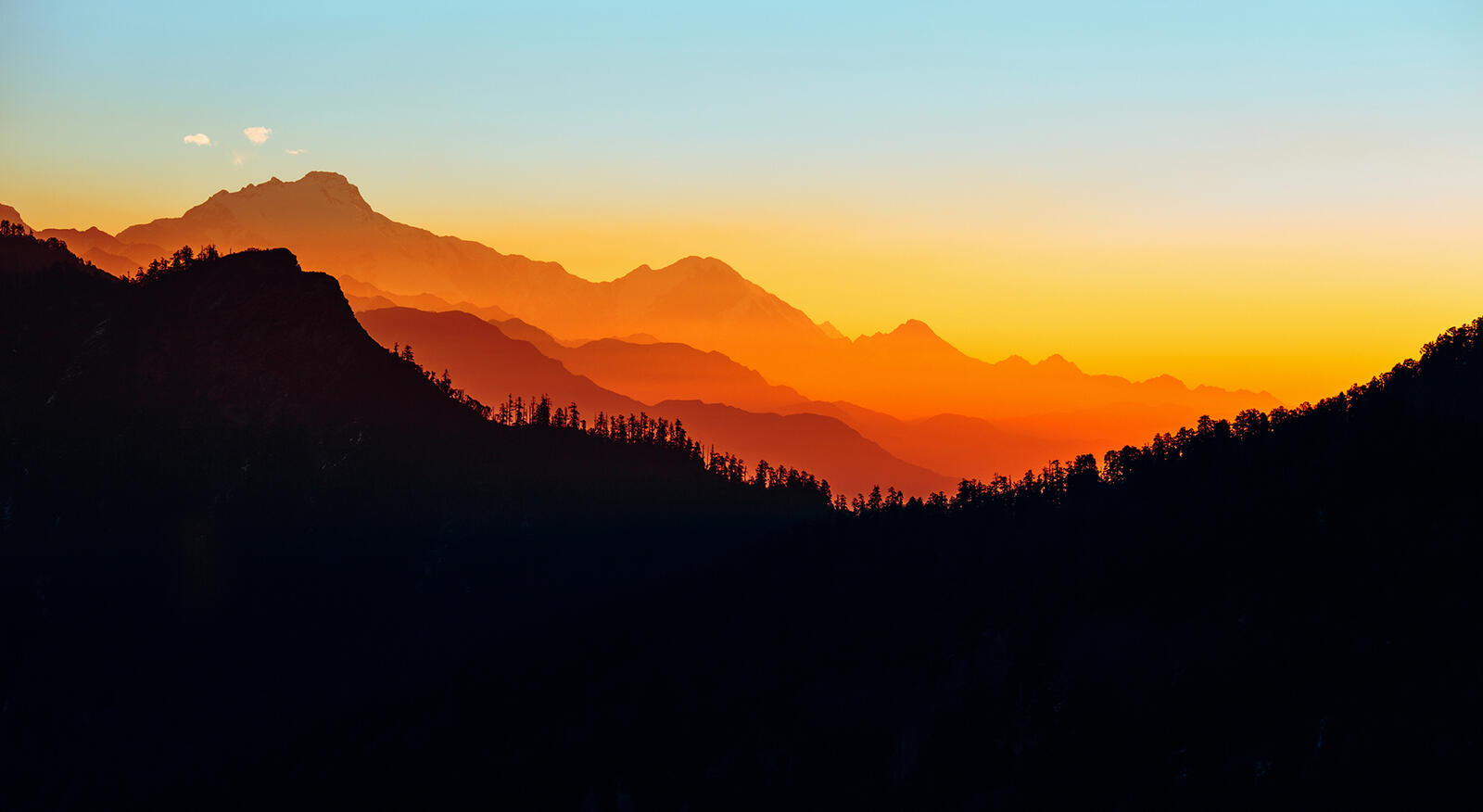 Wallpapers Nepal landscape hills on the desktop