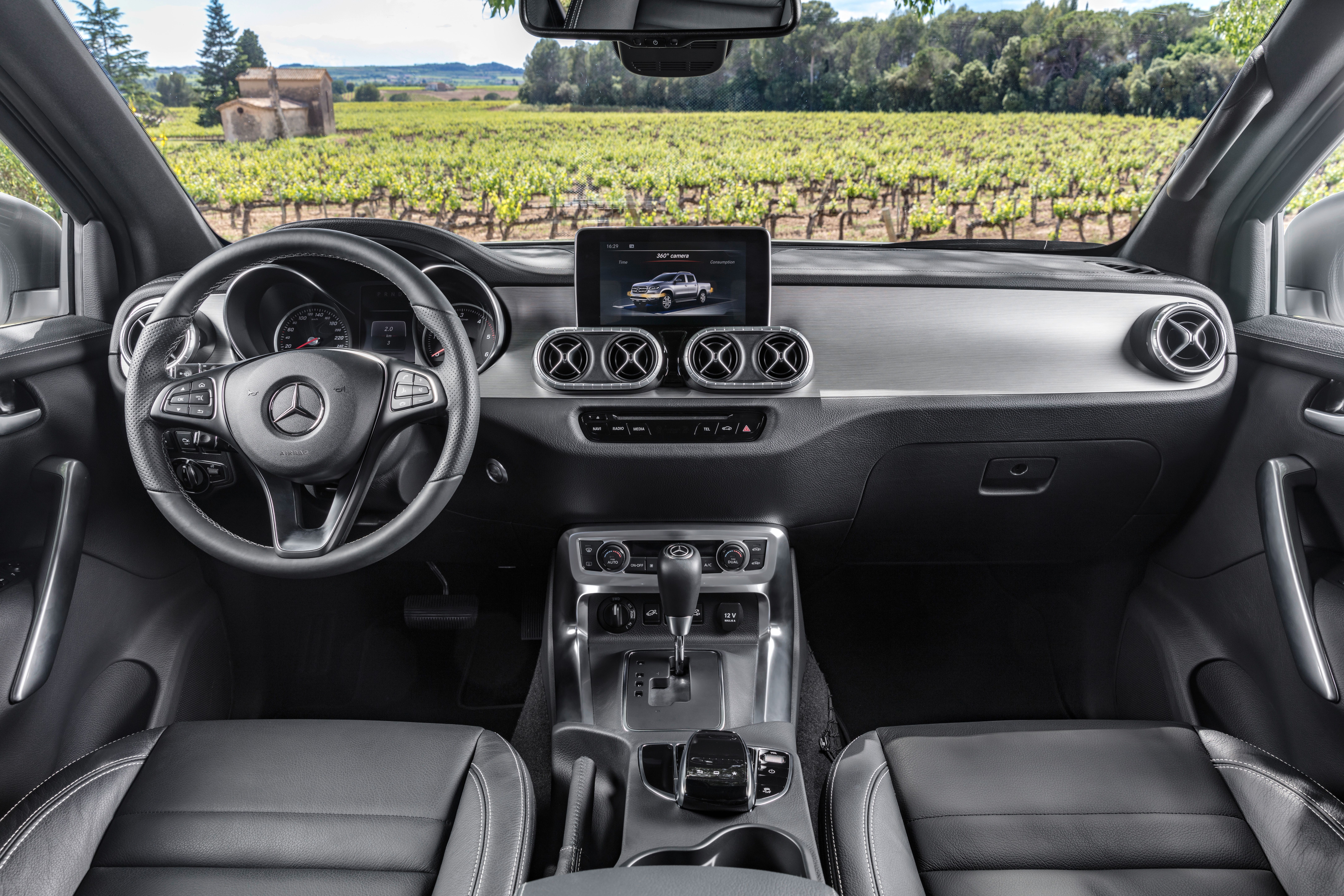 Wallpapers Mercedes-Benz X-class interior dashboard on the desktop
