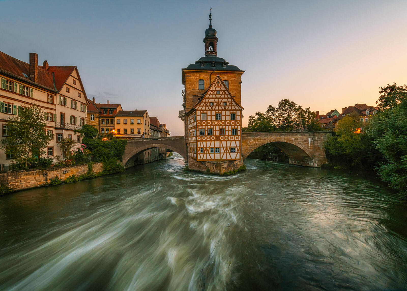 Wallpapers Germany Bavaria the Historic town hall in Bamberg on the desktop