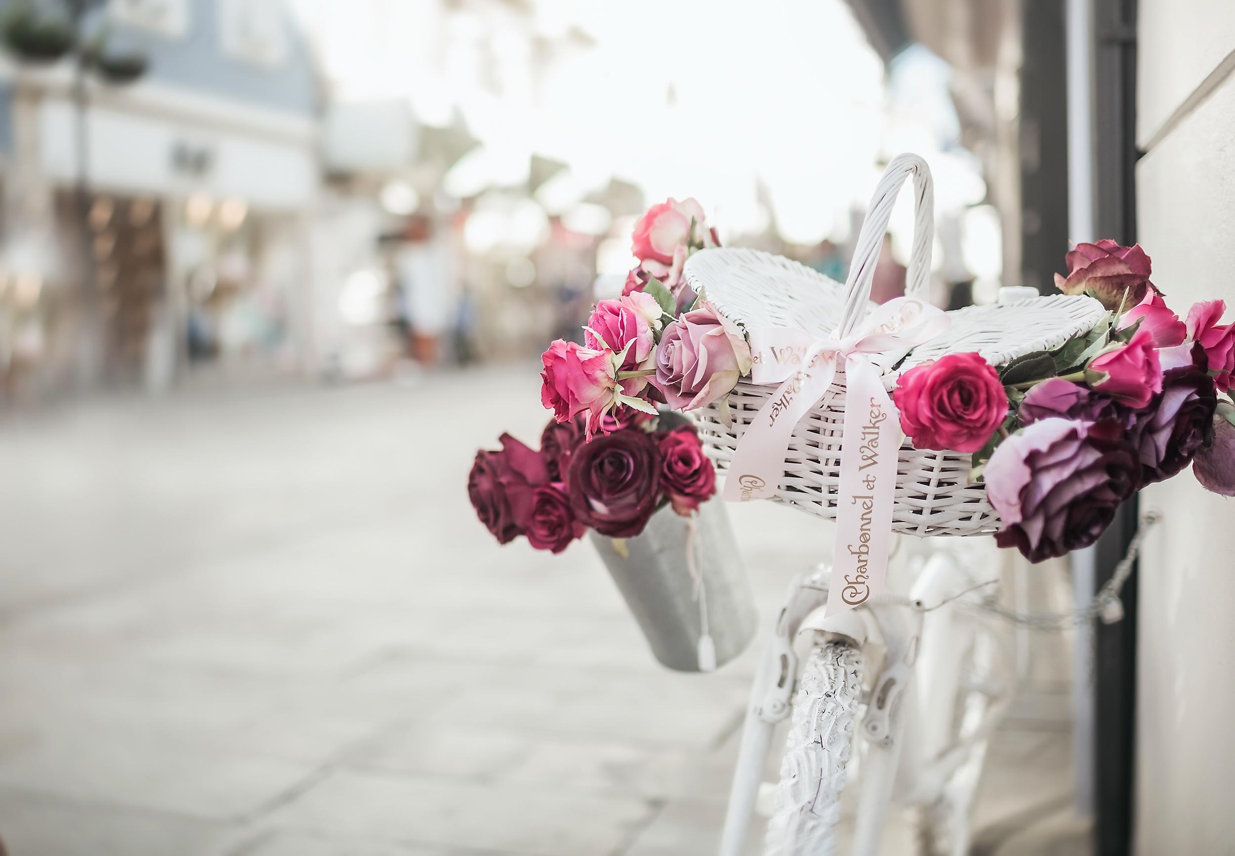 Декор цветы в велосипеде без смс