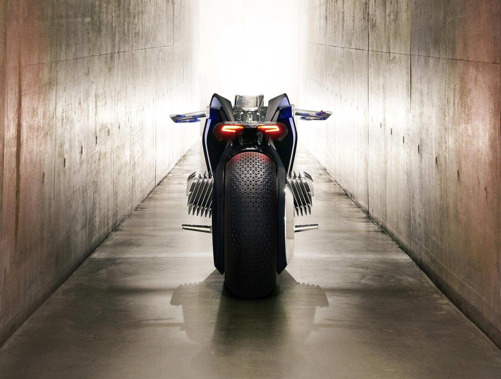 Обои концептуальный дизайн BMW Vision Next 100 футуристические мотоциклы на рабочий стол