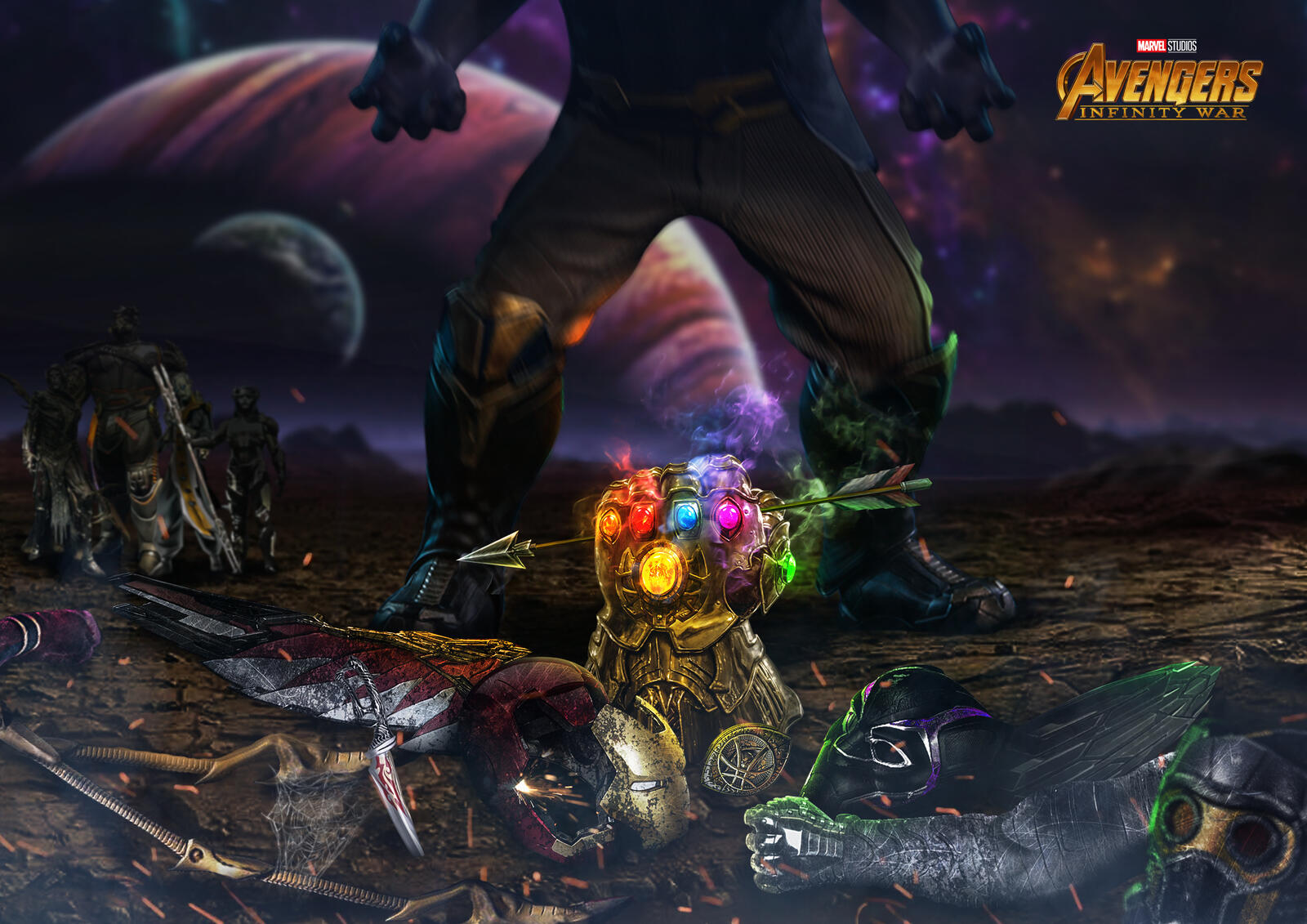 Wallpapers Avengers Infinity War superheroes rendering on the desktop