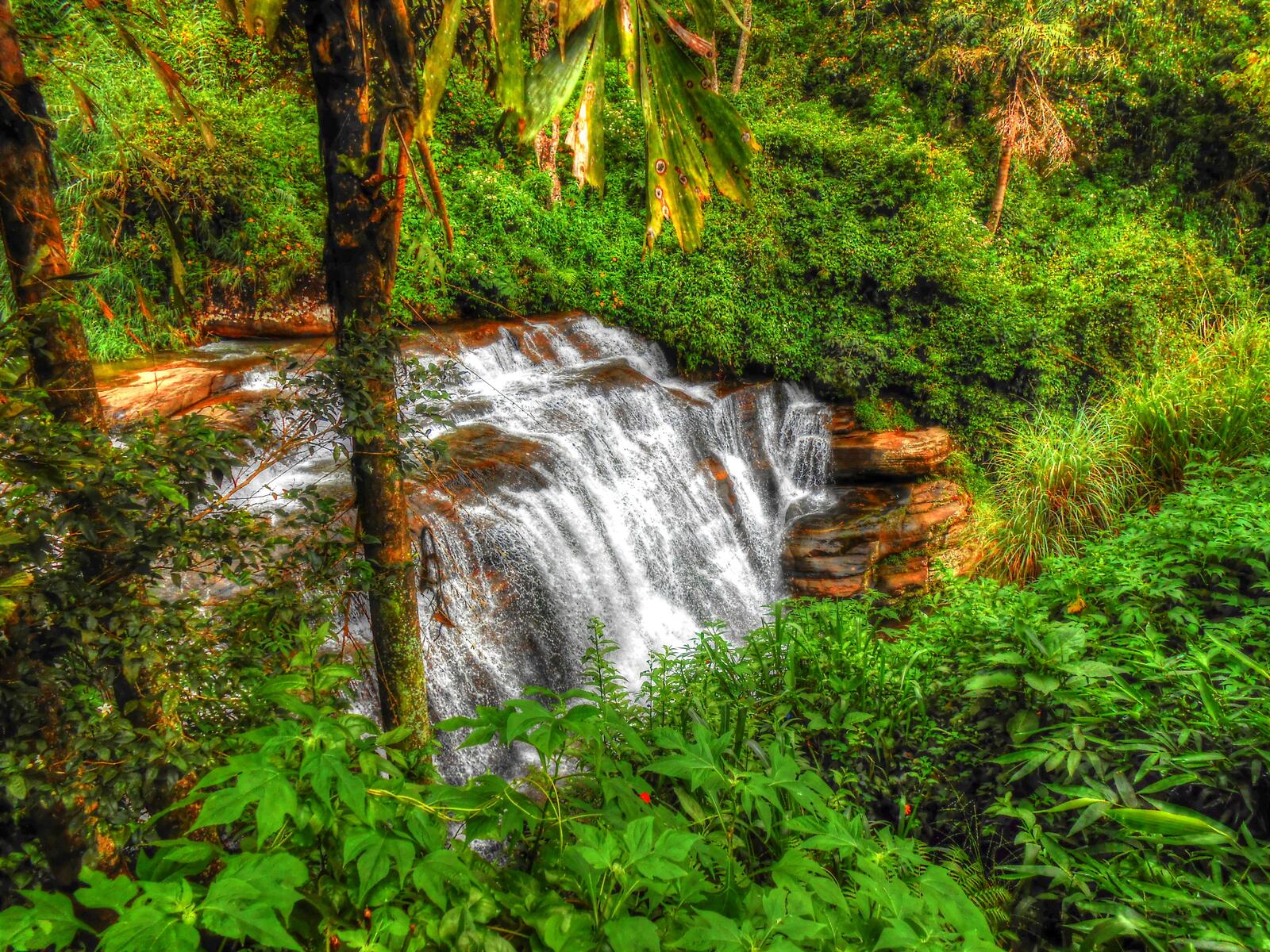 Wallpapers waterfall Sri Lanka landscape on the desktop
