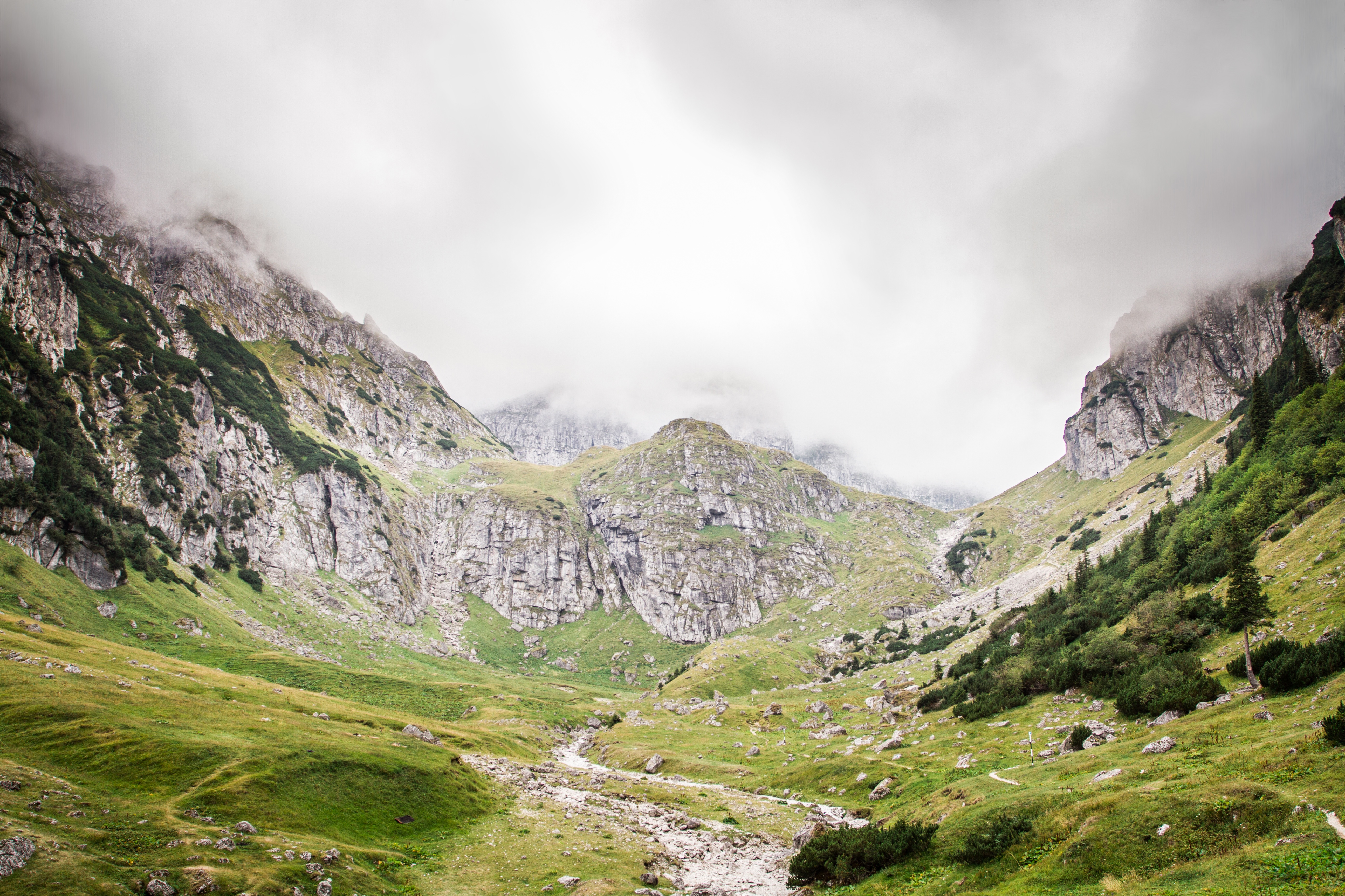 Бесплатное фото Горный пейзаж в Альпах