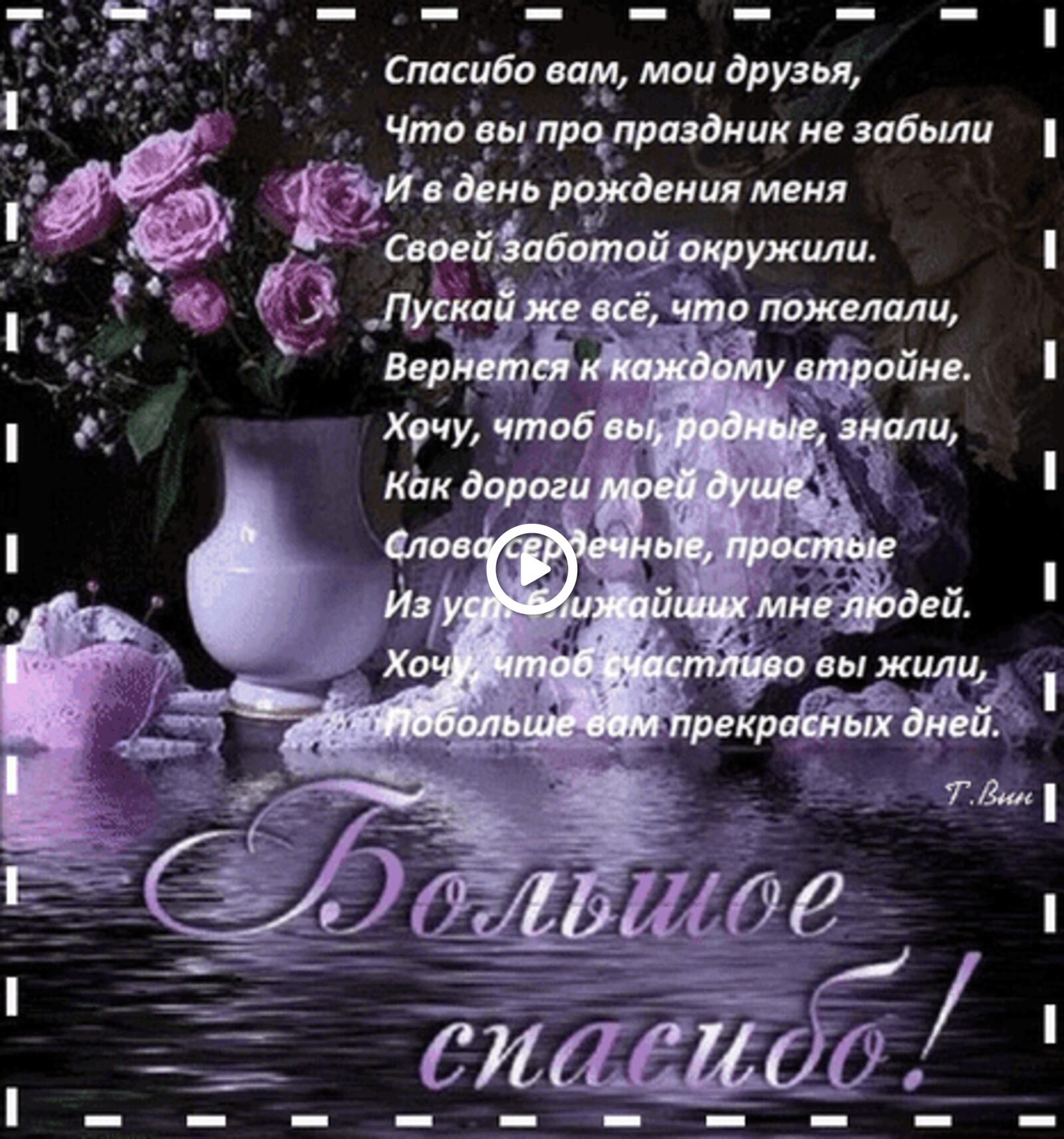 A postcard on the subject of good evening pictures with poems thanks for the congratulations thank you my friends for free