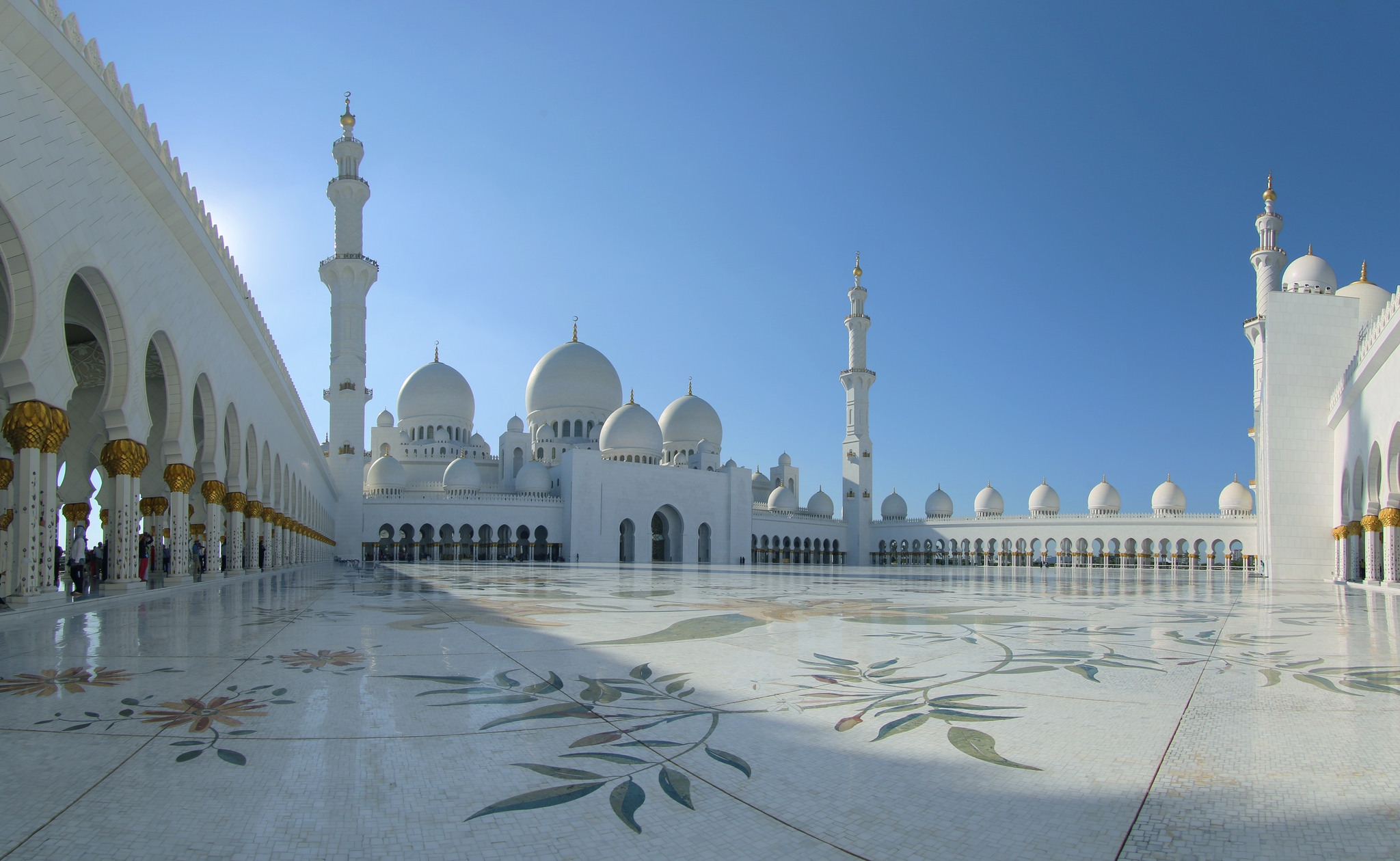 Обои мечеть шейха Зайда Абу-Даби Объединенные Арабские Эмираты на рабочий стол