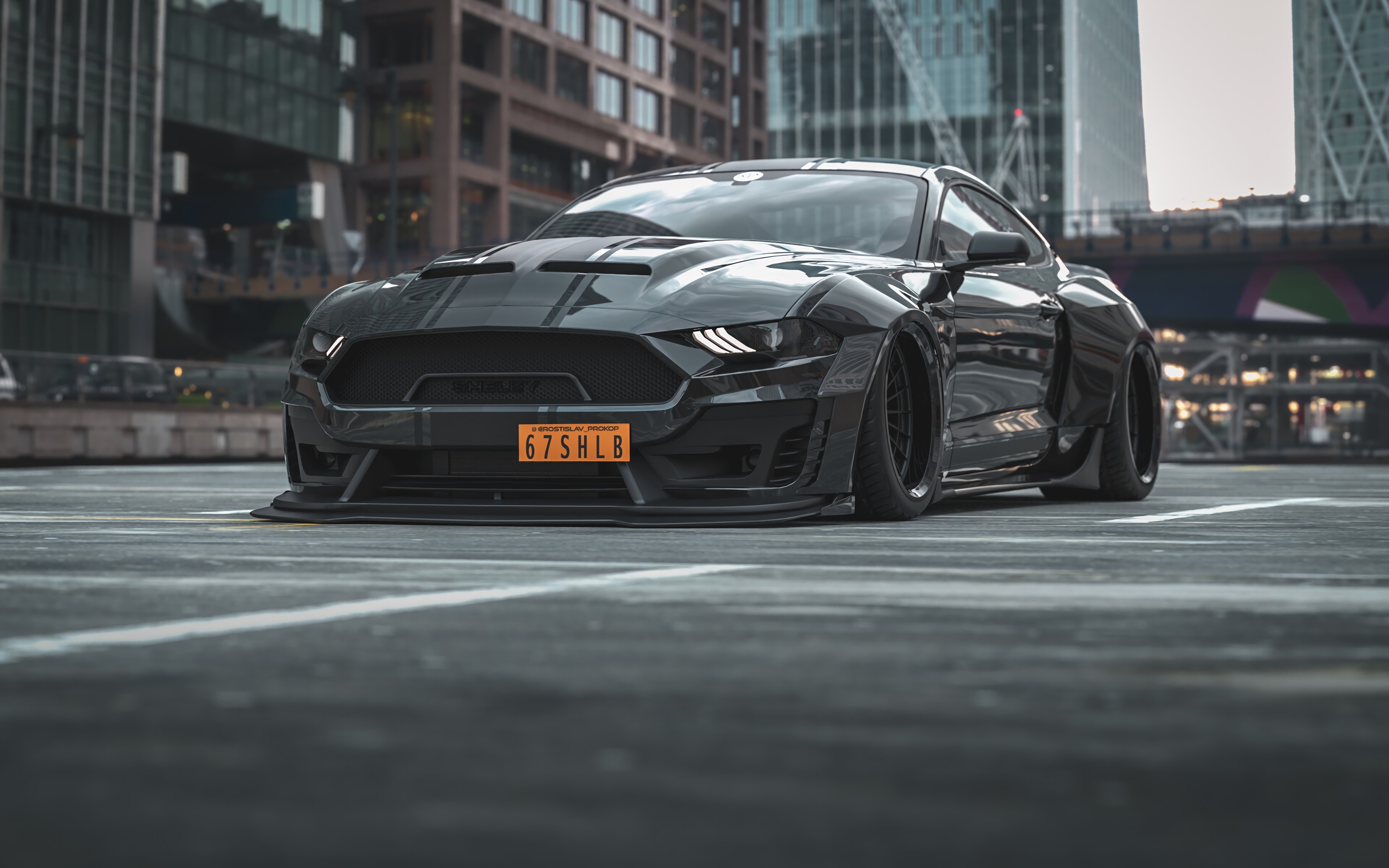 Photo free Ford Mustang, black car, Ford