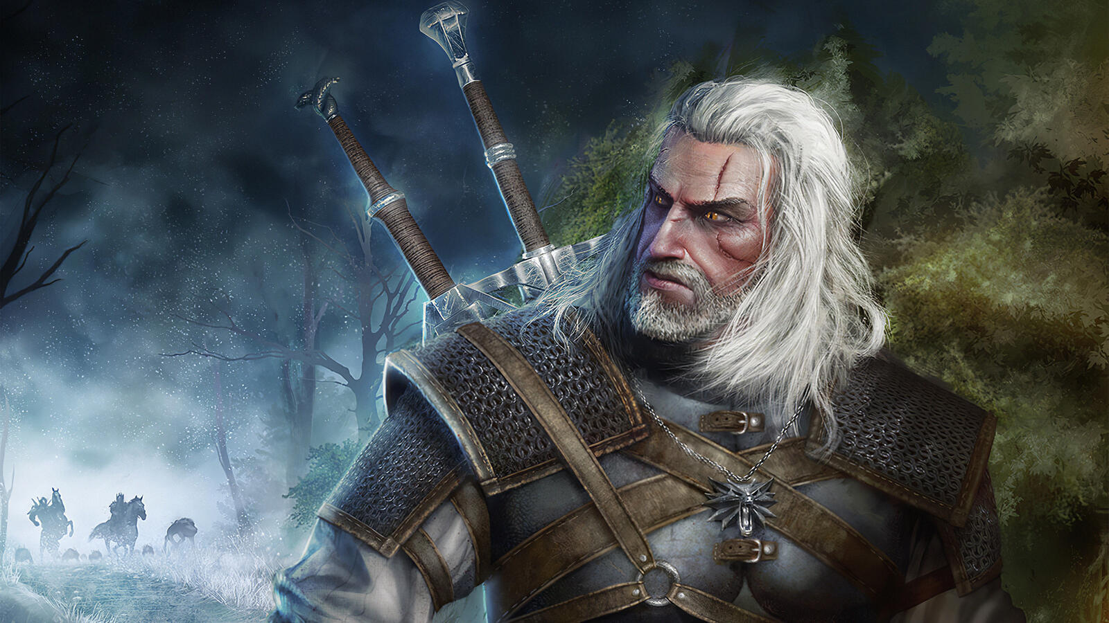 Wallpapers The Witcher 3 games rendering on the desktop