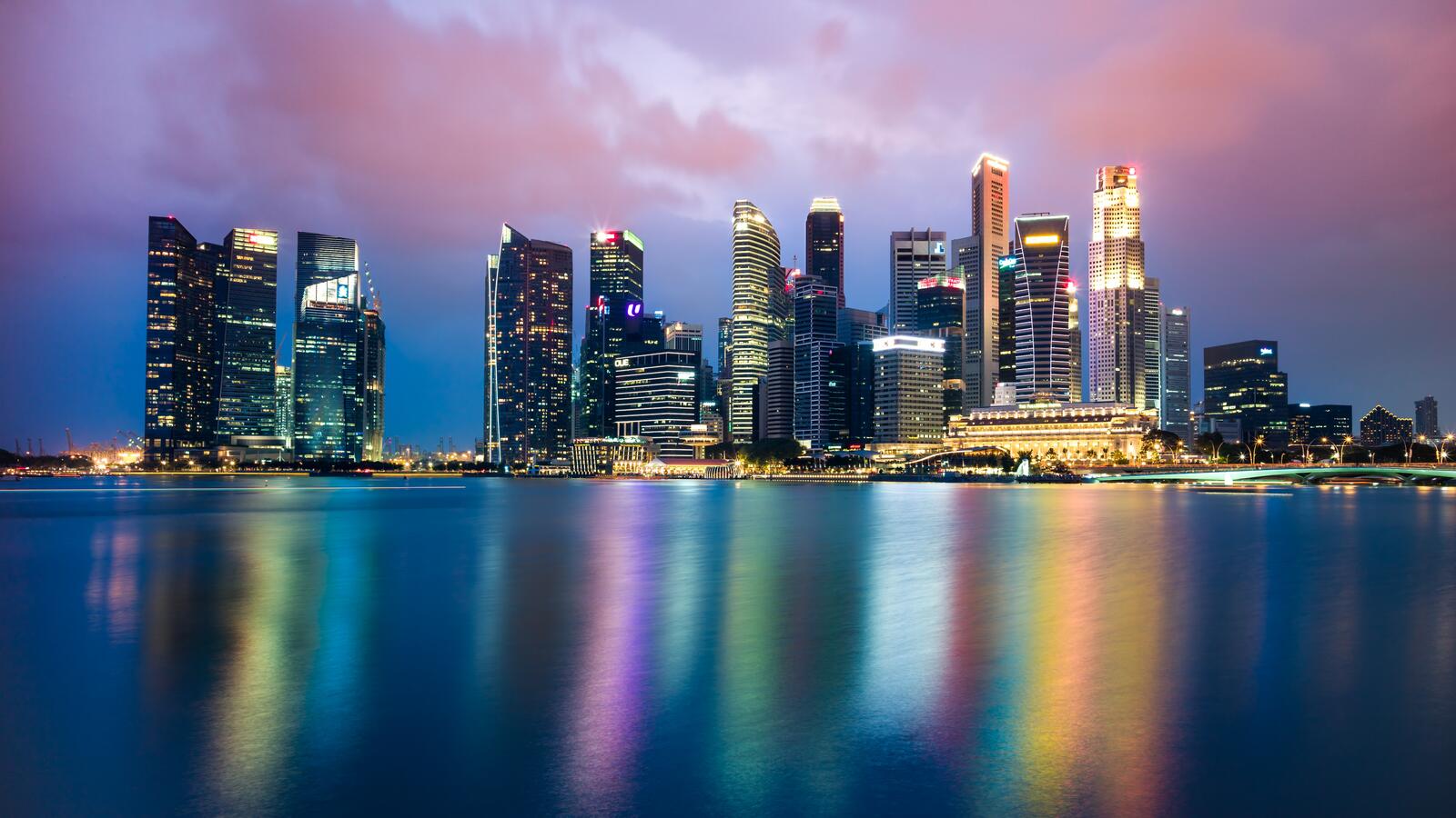 Обои обои сингапур город небоскребы на рабочий стол