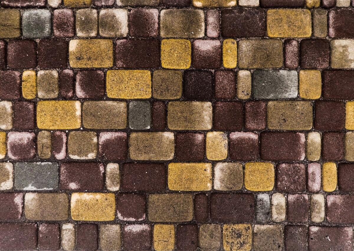 Multicolored bricks