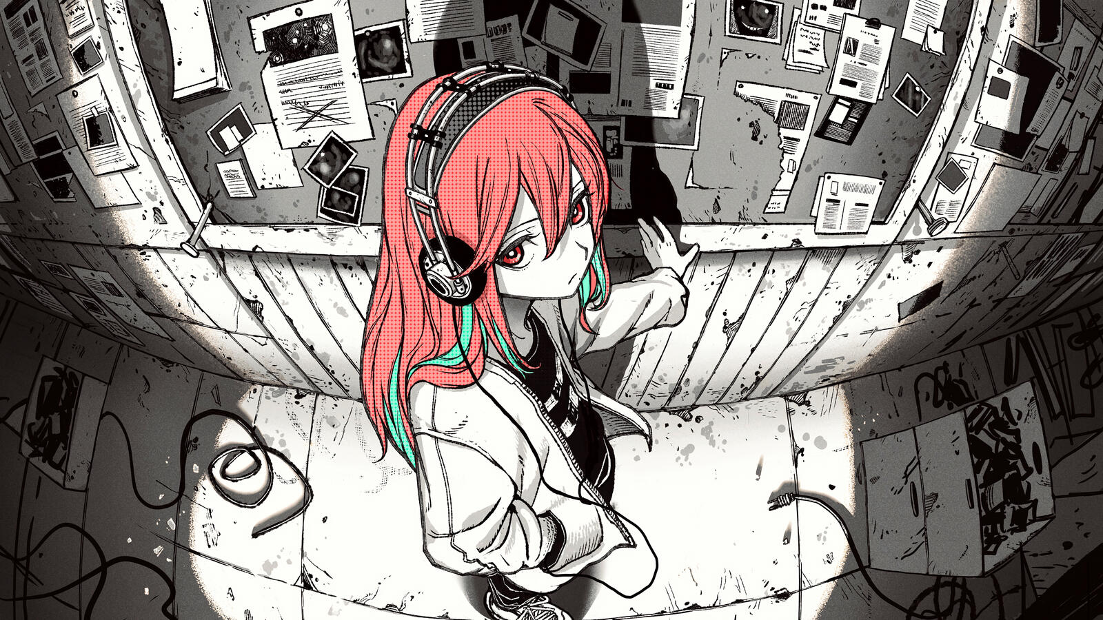 Обои аниме девушка рисунок аниме на рабочий стол