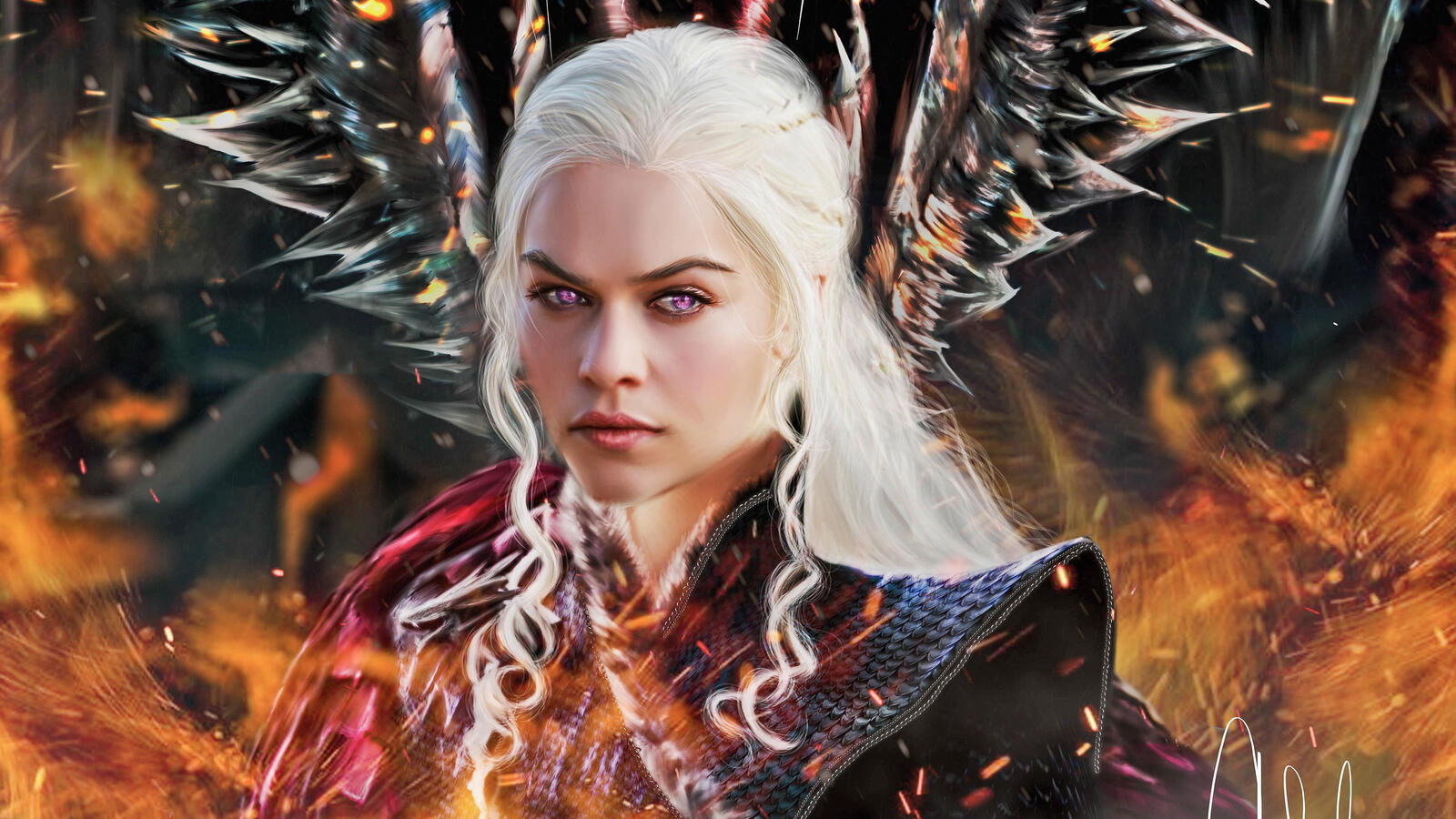 Wallpapers Daenerys Targaryen Game Of Thrones artwork on the desktop