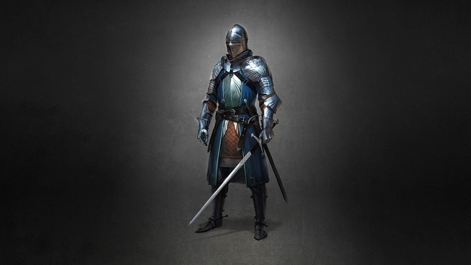 Бесплатное фото Рыцарь с мечами