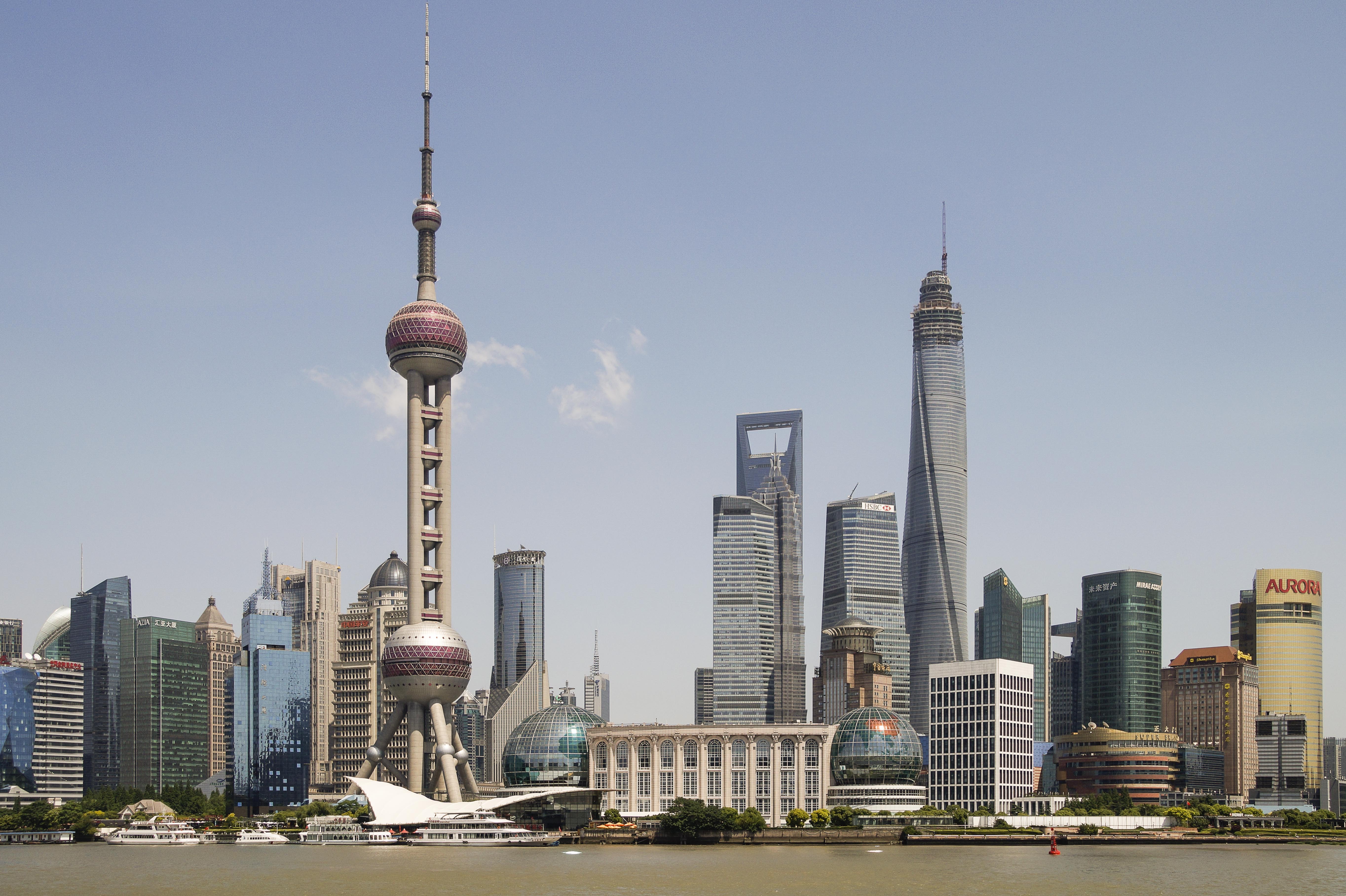 免费照片中国的摩天大楼与电视塔