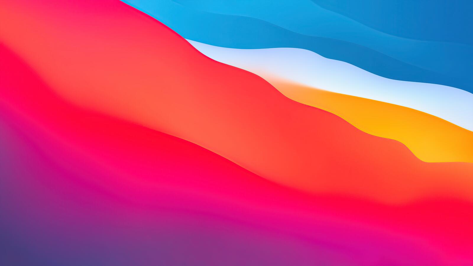 Wallpapers colorful waves warm colors stock photo on the desktop