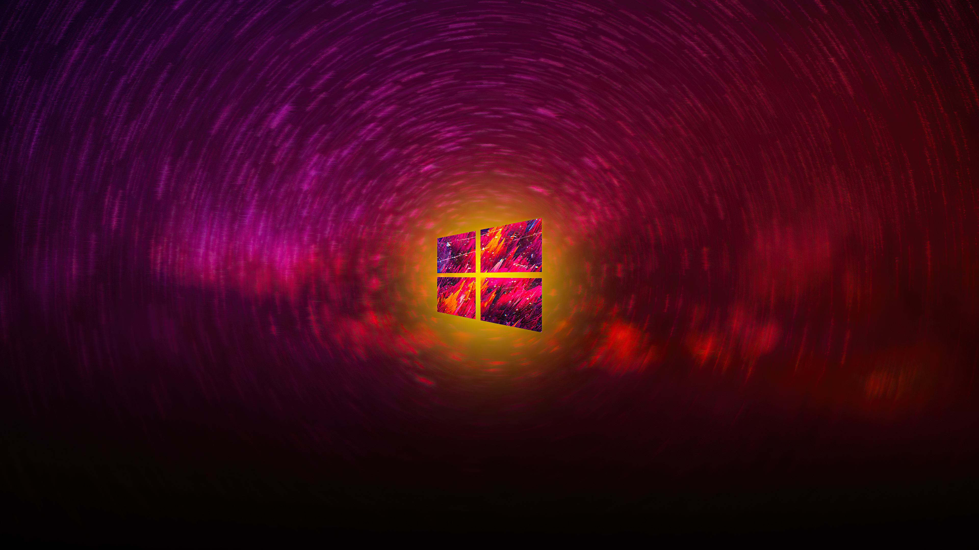 Бесплатное фото Windows 10 на звездном поле