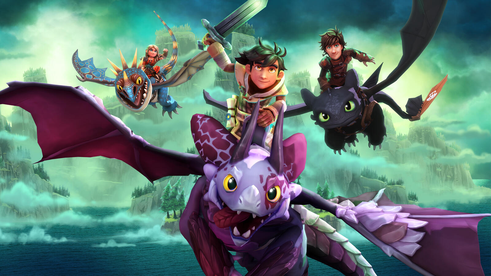 Wallpapers dreamworks dragons dawn of new riders dragons cartoon on the desktop